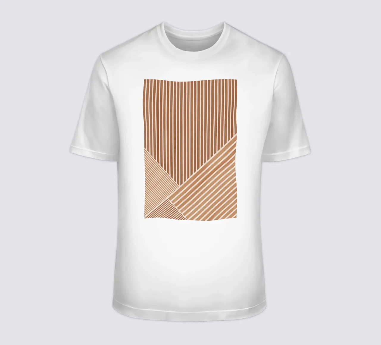 Geometric Pattern with Parallel Lines t-shirt by Melloi Art Print