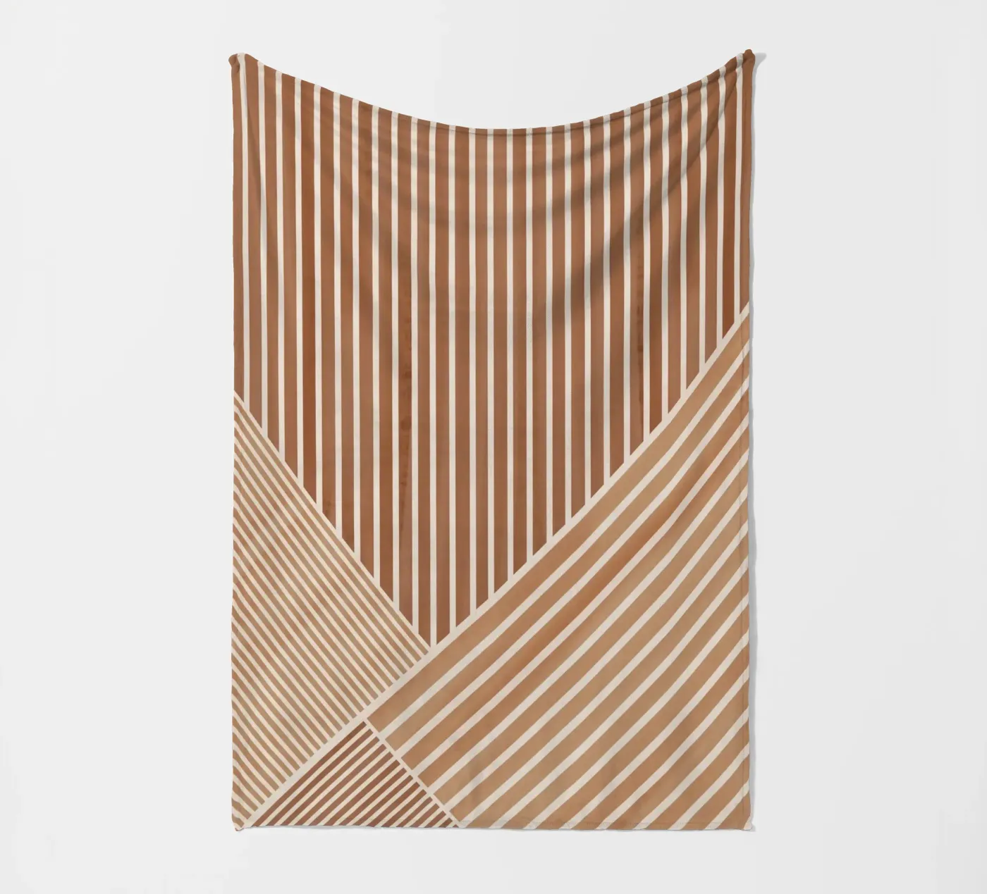 Geometric Pattern with Parallel Lines Fleecedecke von Melloi Art Print