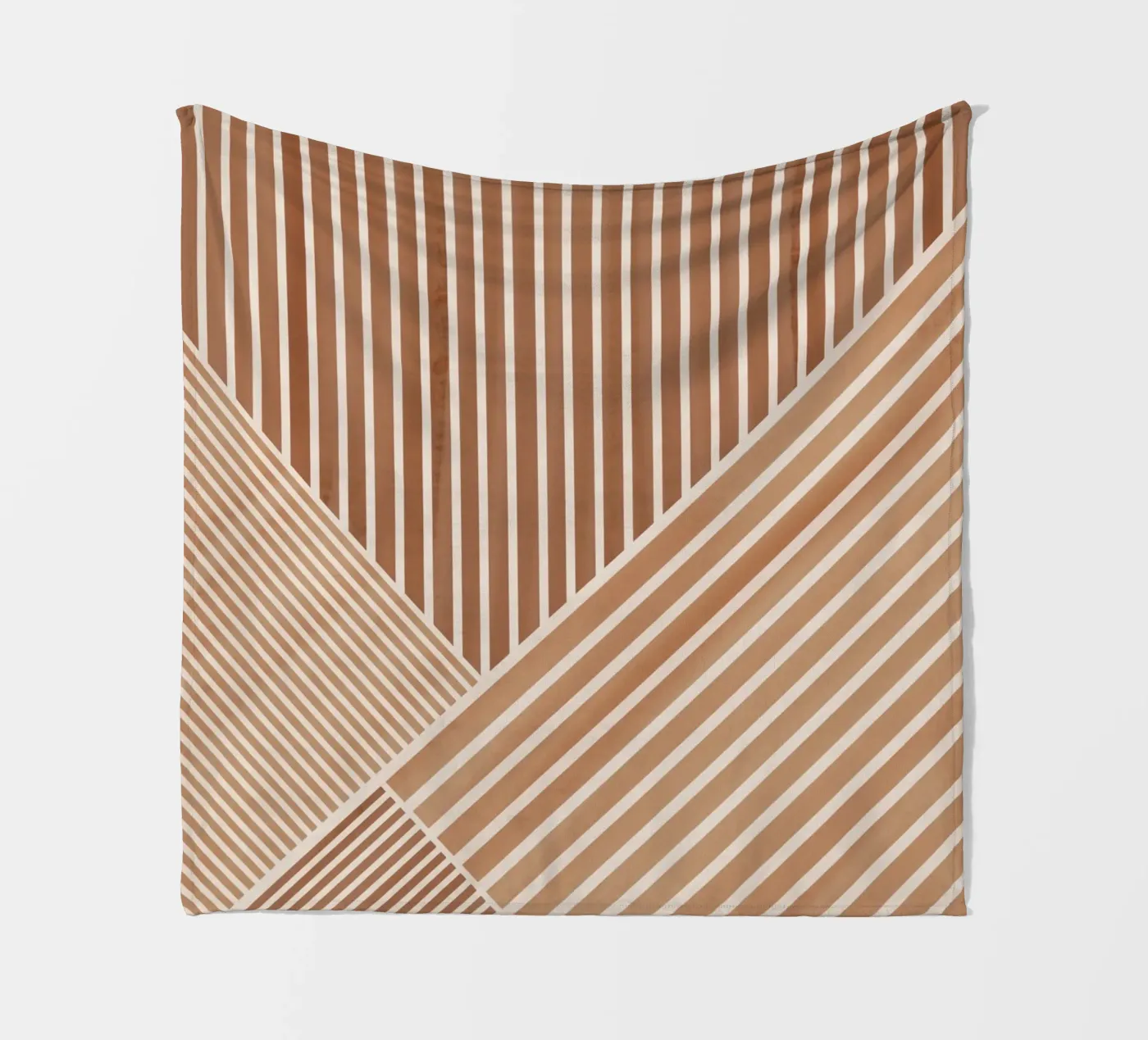 Geometric Pattern with Parallel Lines Fleecedecke von Melloi Art Print