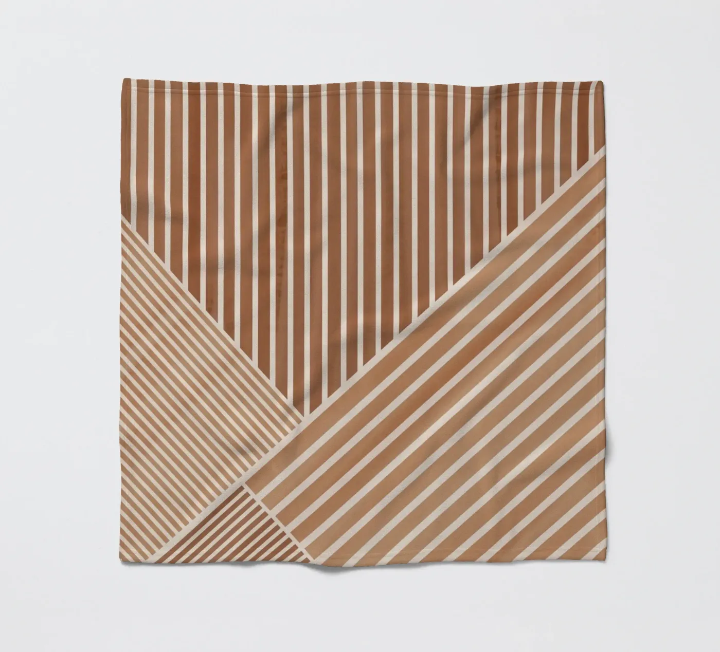 Geometric Pattern with Parallel Lines Fleecedecke von Melloi Art Print