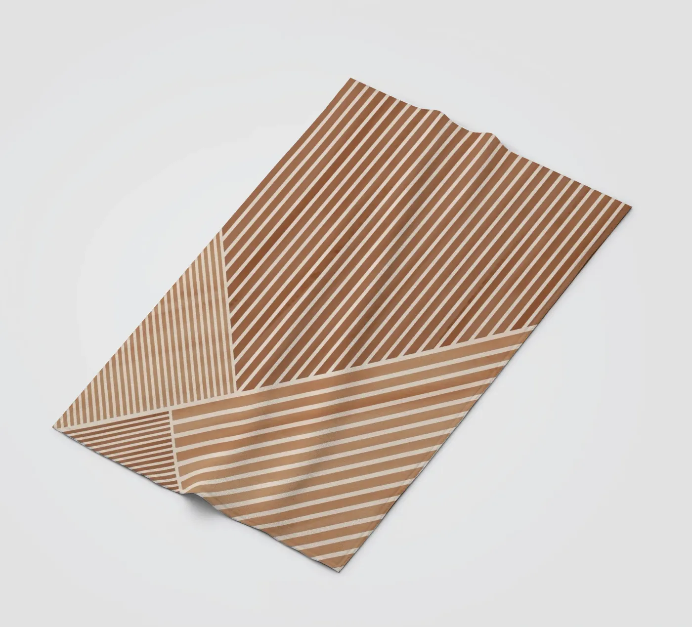 Geometric Pattern with Parallel Lines Fleecedecke von Melloi Art Print