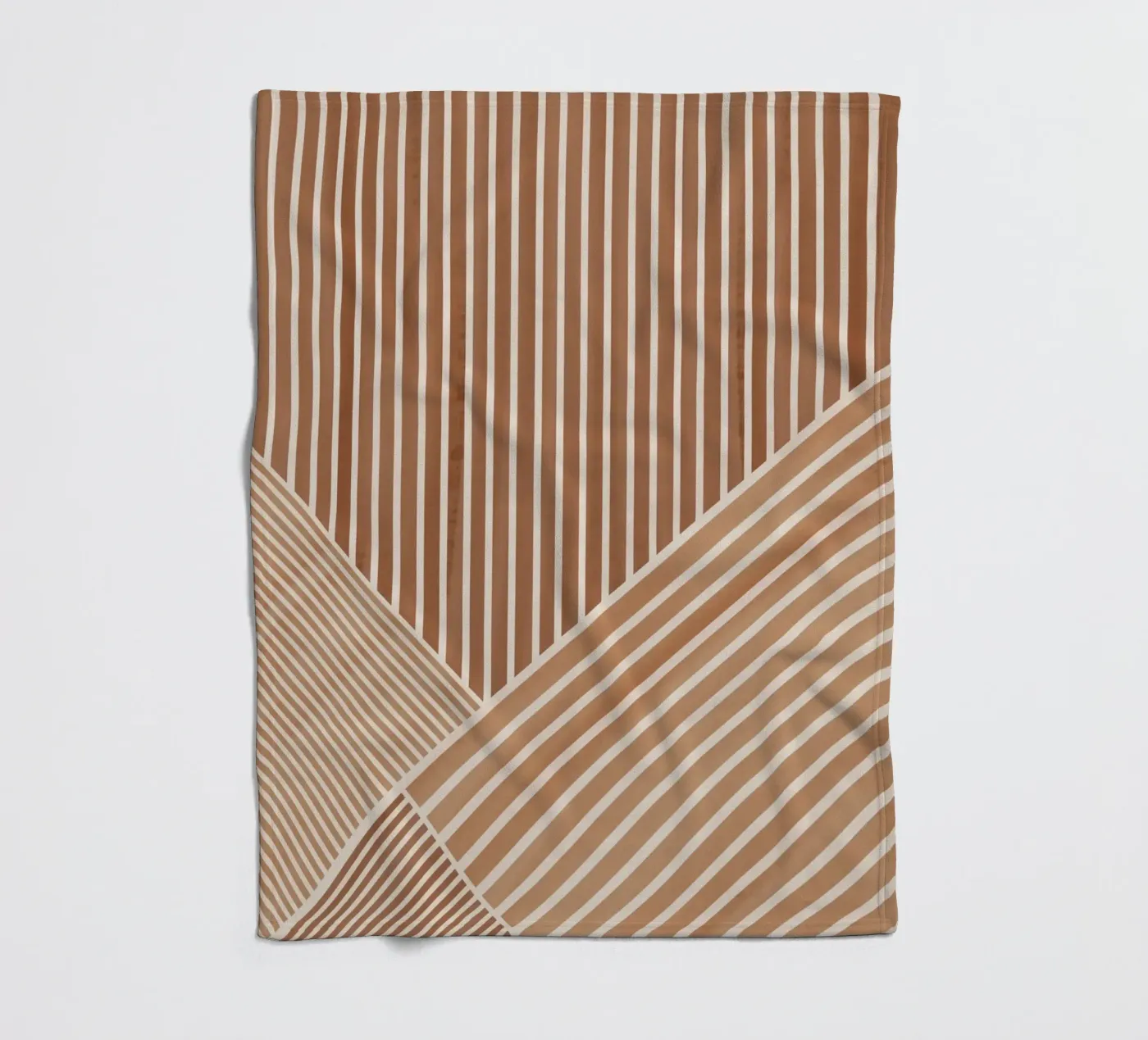 Geometric Pattern with Parallel Lines Fleecedecke von Melloi Art Print