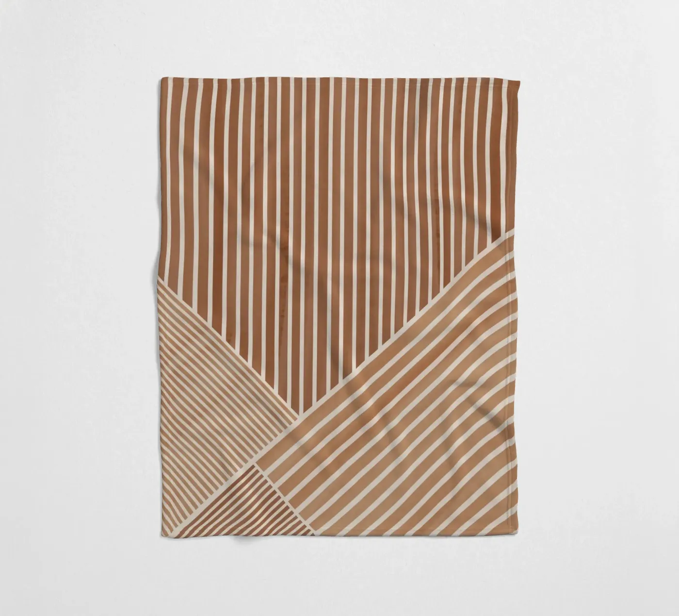 Geometric Pattern with Parallel Lines Fleecedecke von Melloi Art Print