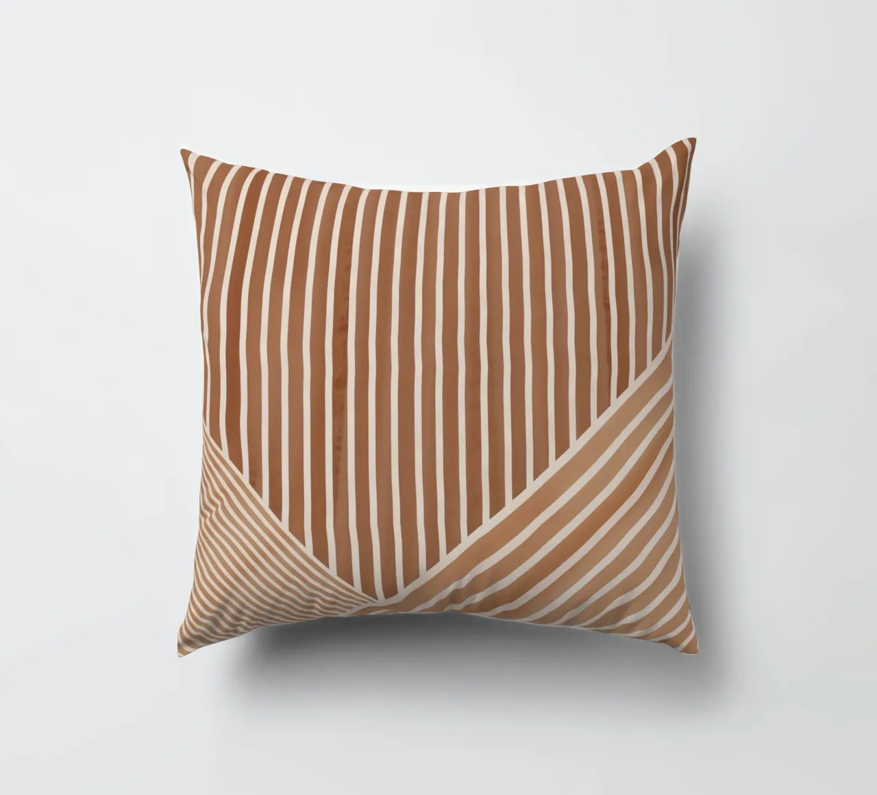 Geometric Pattern with Parallel Lines decorative cushion by Melloi Art Print