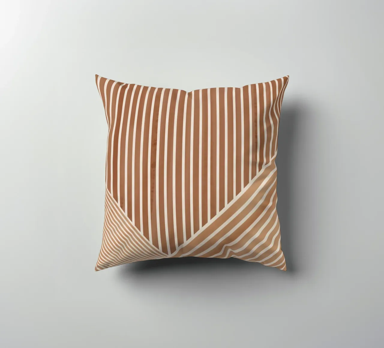 Geometric Pattern with Parallel Lines decorative cushion by Melloi Art Print