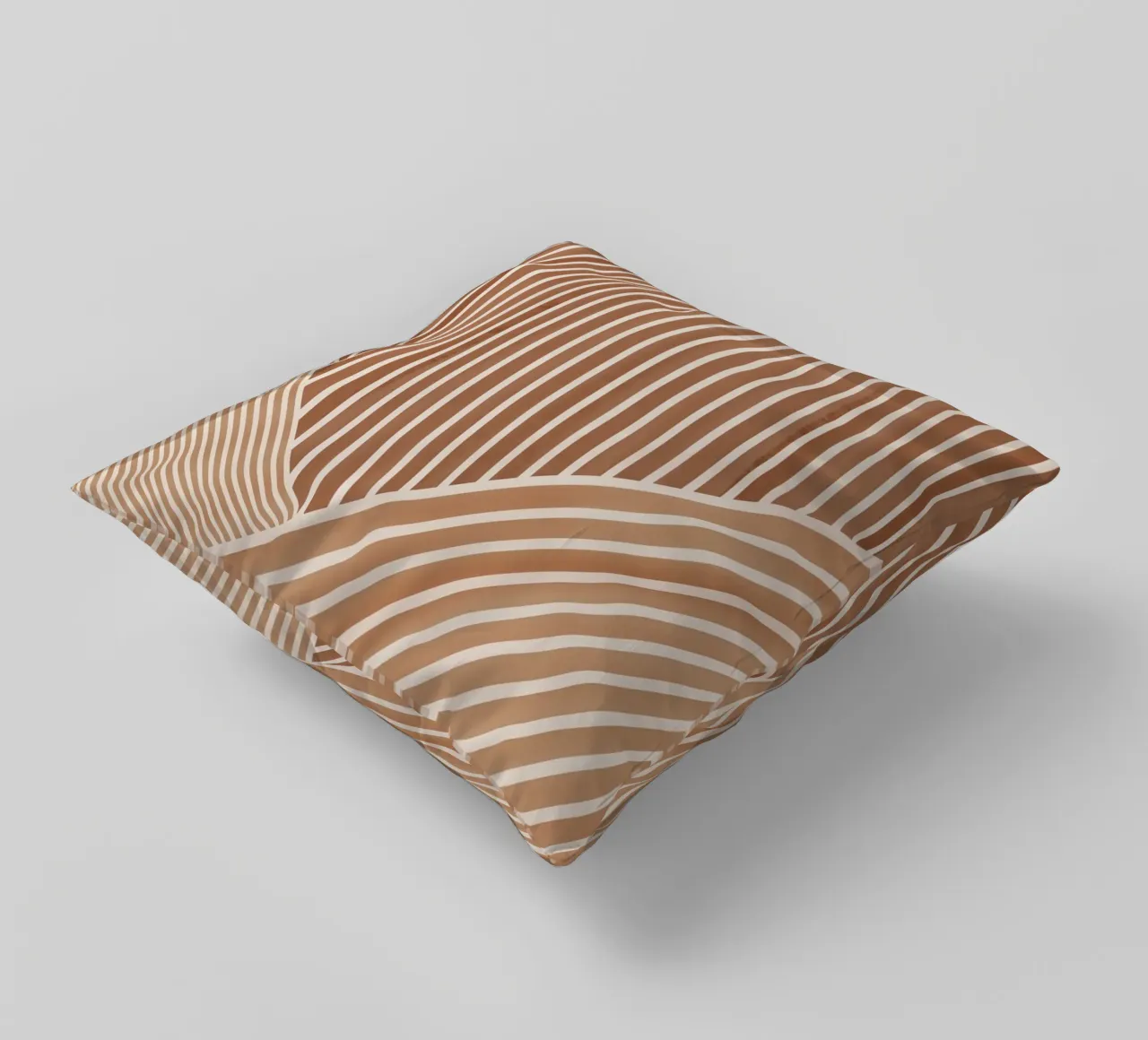 Geometric Pattern with Parallel Lines decorative cushion by Melloi Art Print