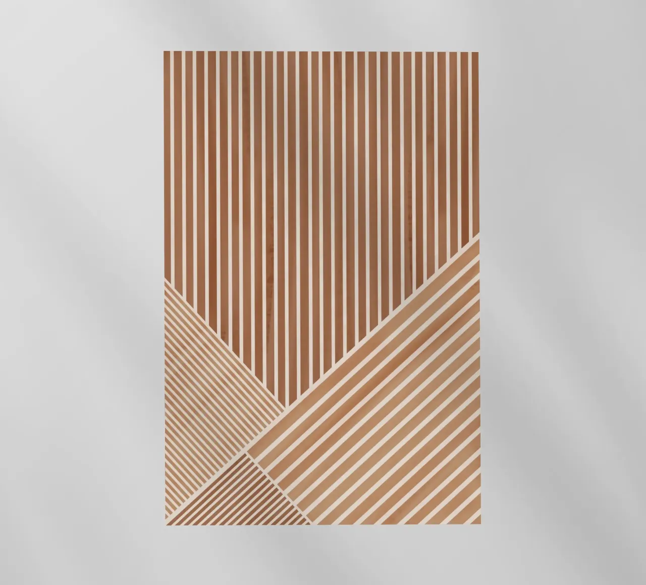 Motivo geometrico a linee parallele pellicola backlit da Melloi Art Print