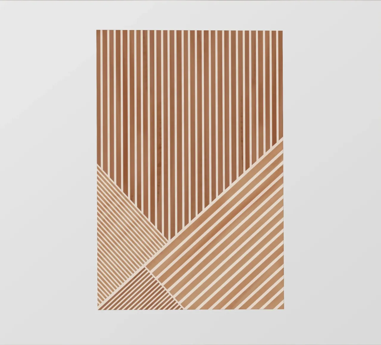 Geometric Pattern with Parallel Lines fotobehang van Melloi Art Print