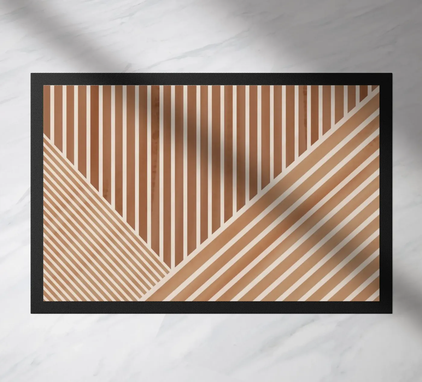 Geometric Pattern with Parallel Lines paillasson de Melloi Art Print