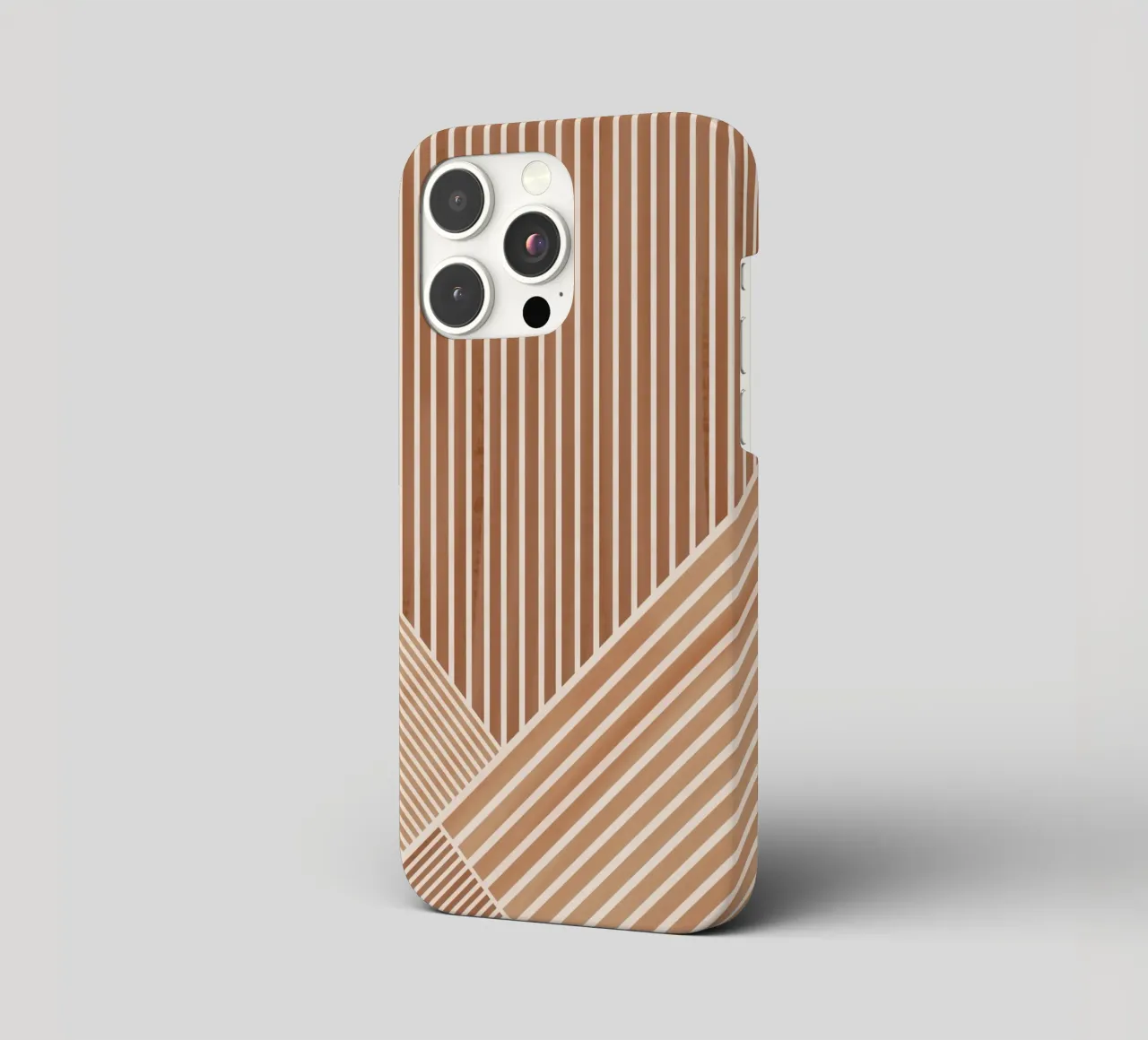 Geometric Pattern with Parallel Lines iphone case by Melloi Art Print