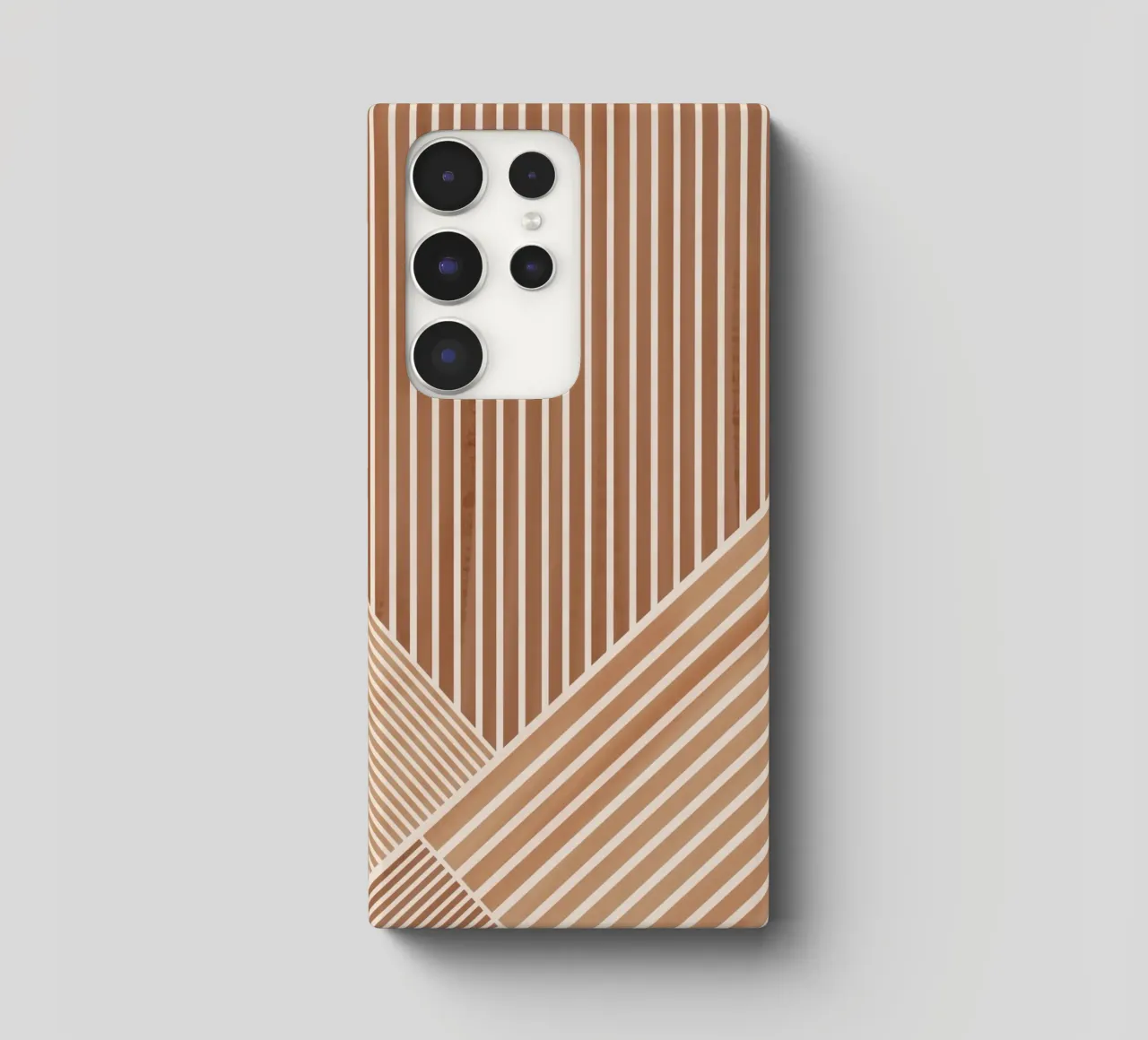 Geometric Pattern with Parallel Lines samsung phone case by Melloi Art Print