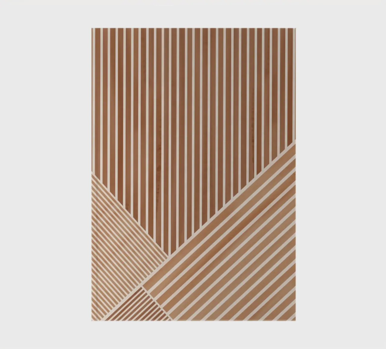 Geometric Pattern with Parallel Lines notebook by Melloi Art Print