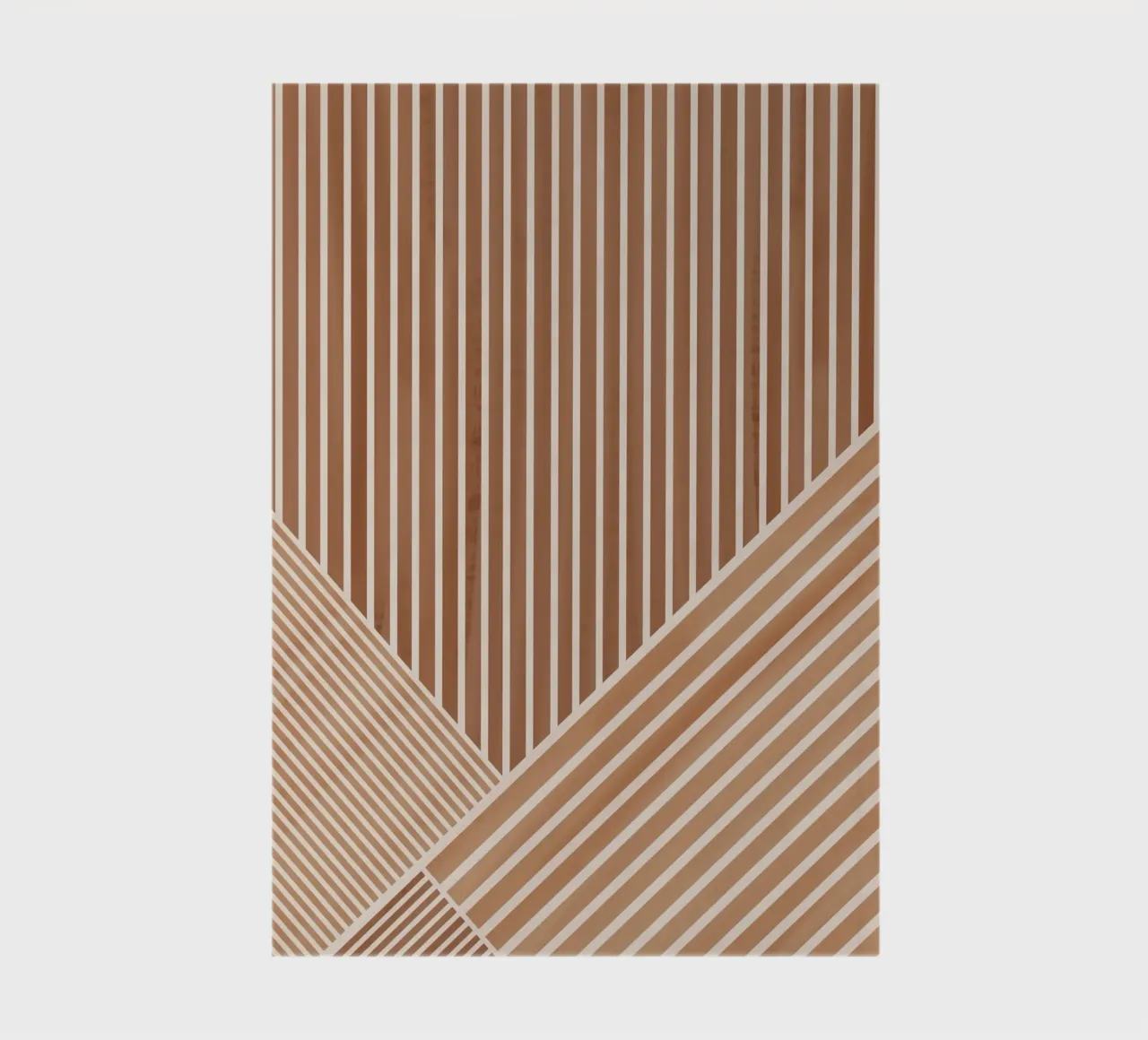 Geometric Pattern with Parallel Lines notebook by Melloi Art Print
