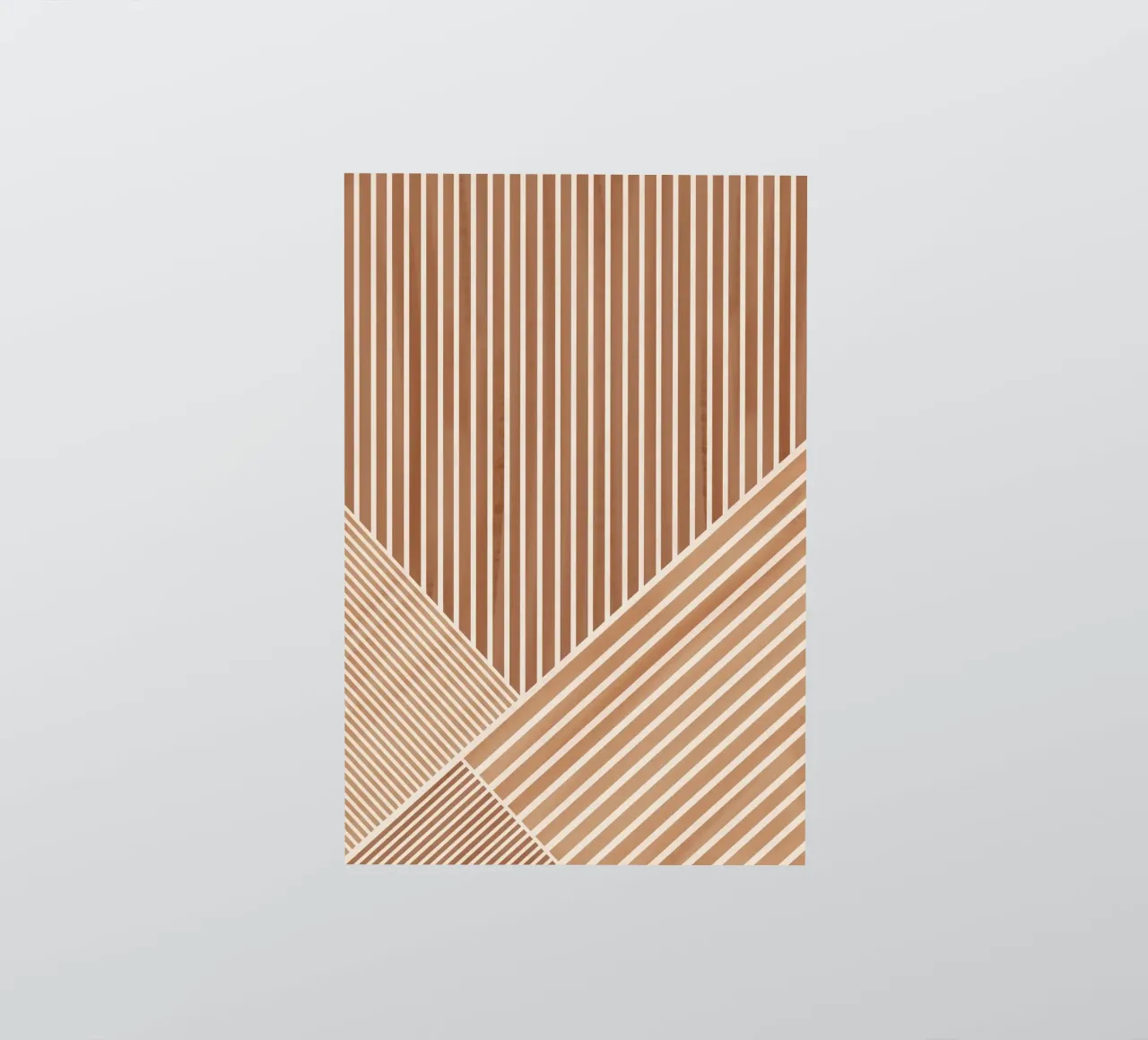 Geometric Pattern with Parallel Lines sticker by Melloi Art Print