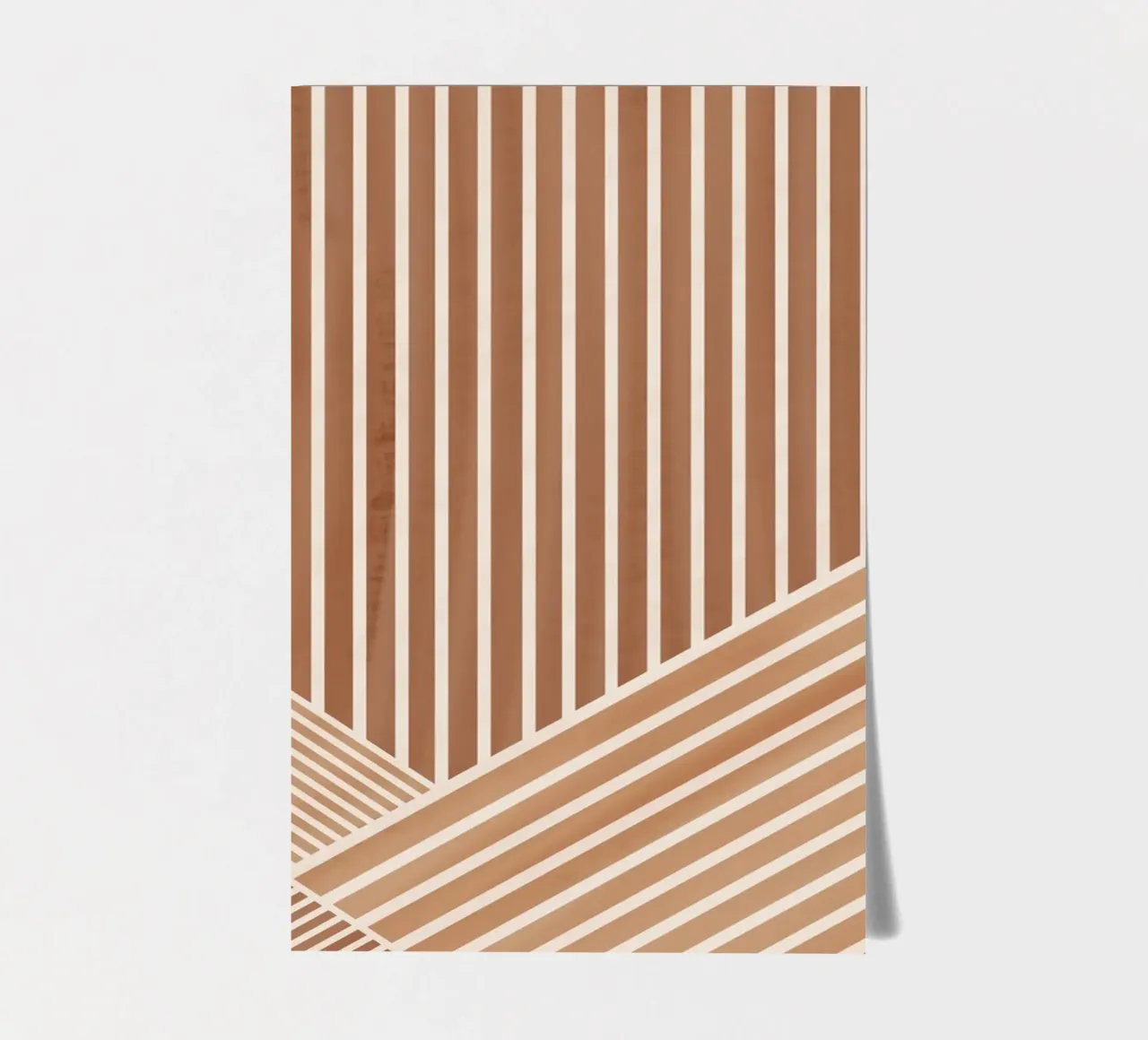 Geometric Pattern with Parallel Lines sticker sheet by Melloi Art Print