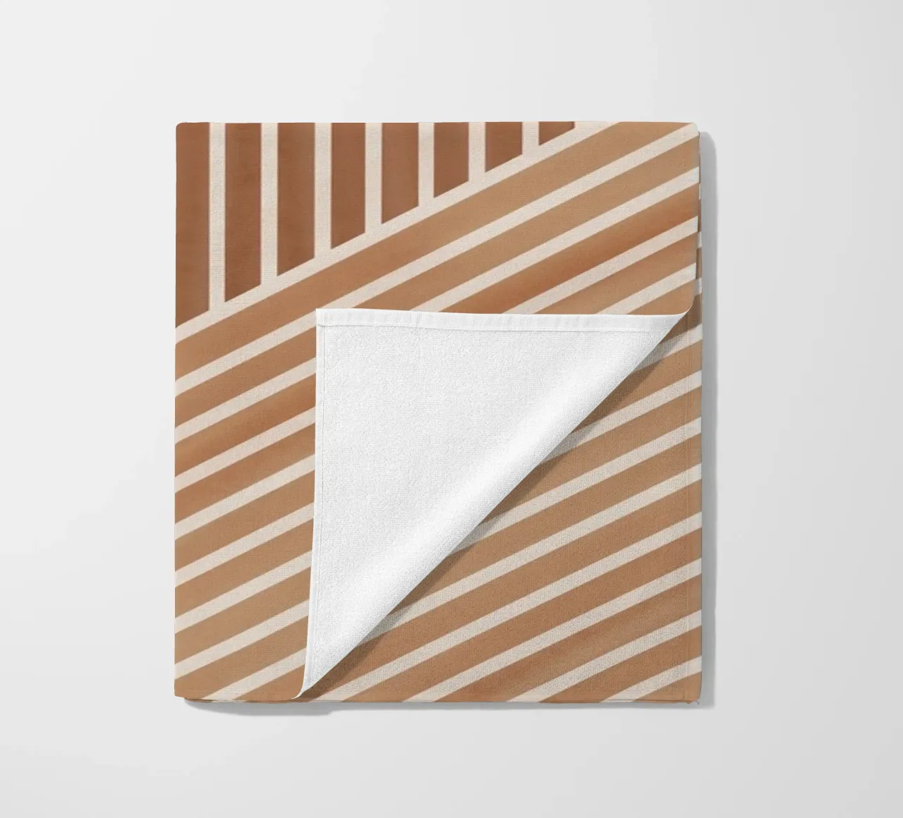 Geometric Pattern with Parallel Lines beach towel by Melloi Art Print