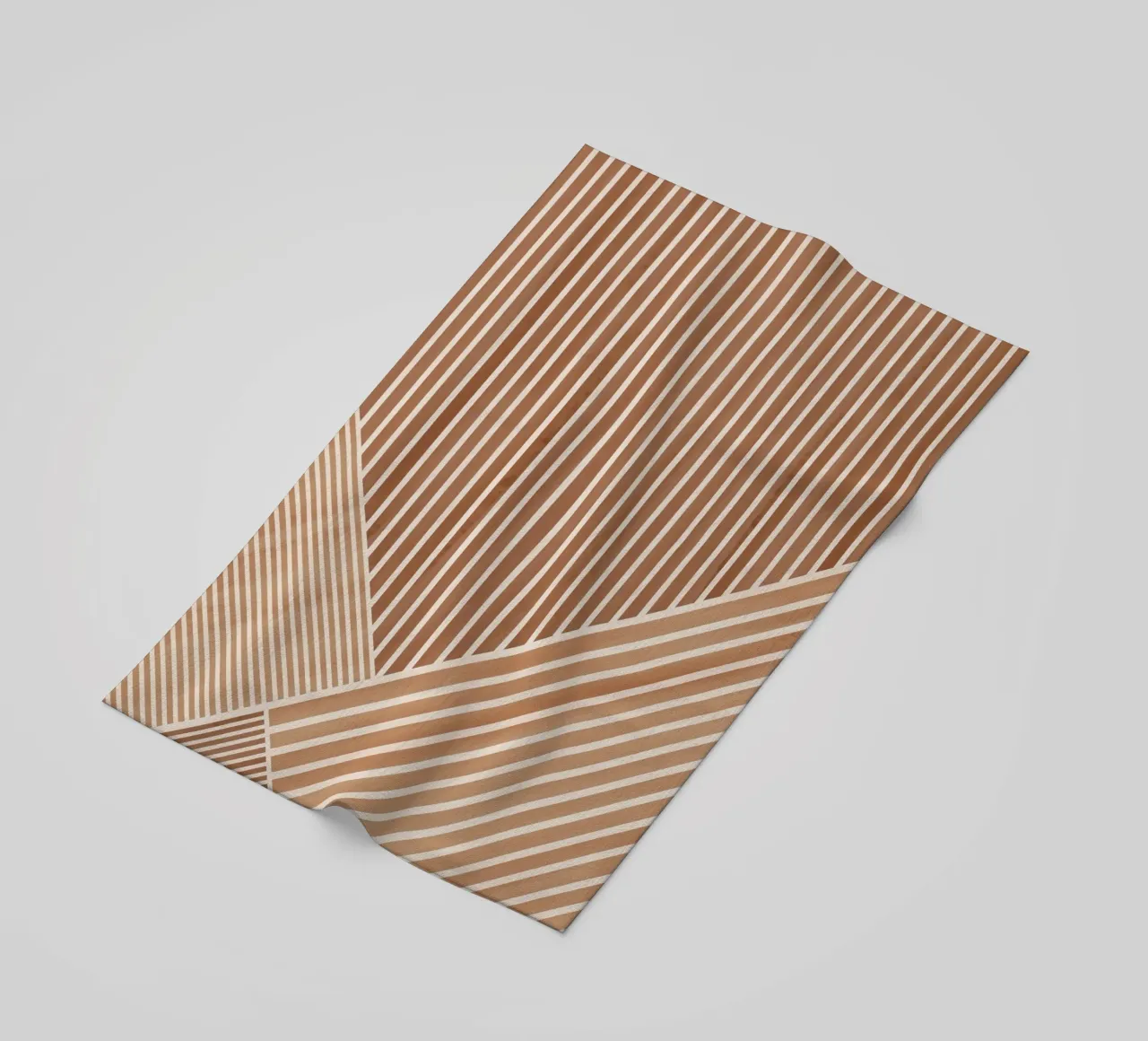 Geometric Pattern with Parallel Lines beach towel by Melloi Art Print