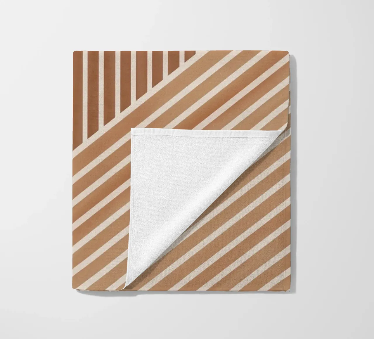 Geometric Pattern with Parallel Lines beach towel by Melloi Art Print
