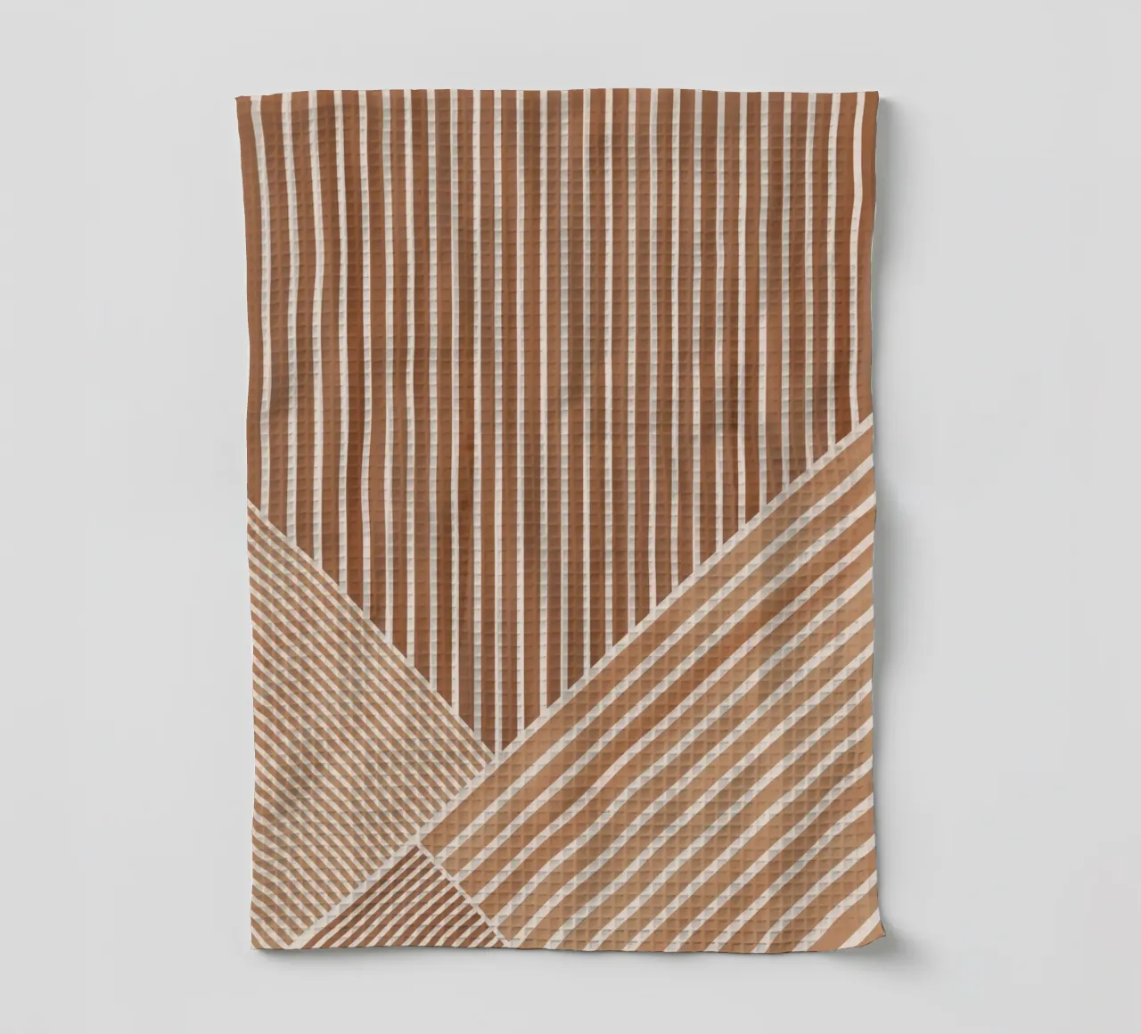 Geometric Pattern with Parallel Lines tea towel by Melloi Art Print