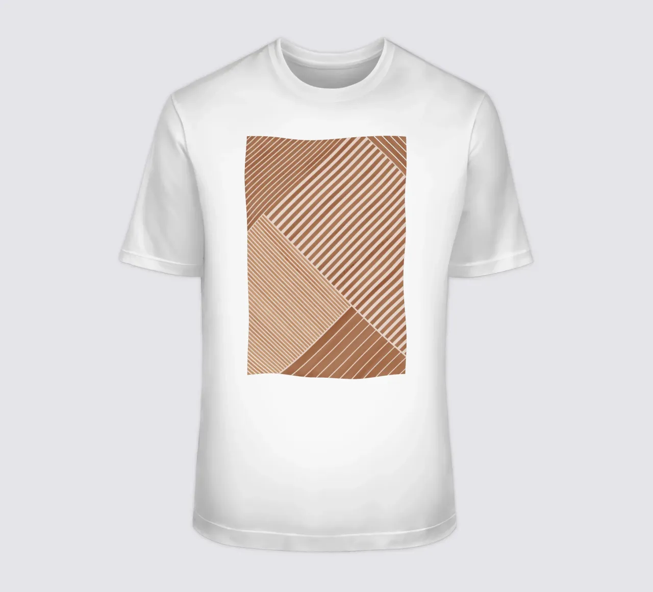 Geometric Pattern with Diagonal Lines t-shirt by Melloi Art Print