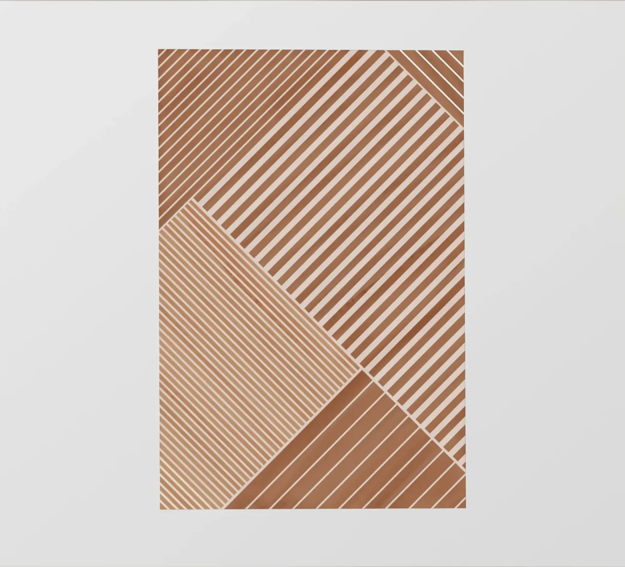 Geometrisches Muster mit diagonalen Linien Backlit Folie von Melloi Art Print