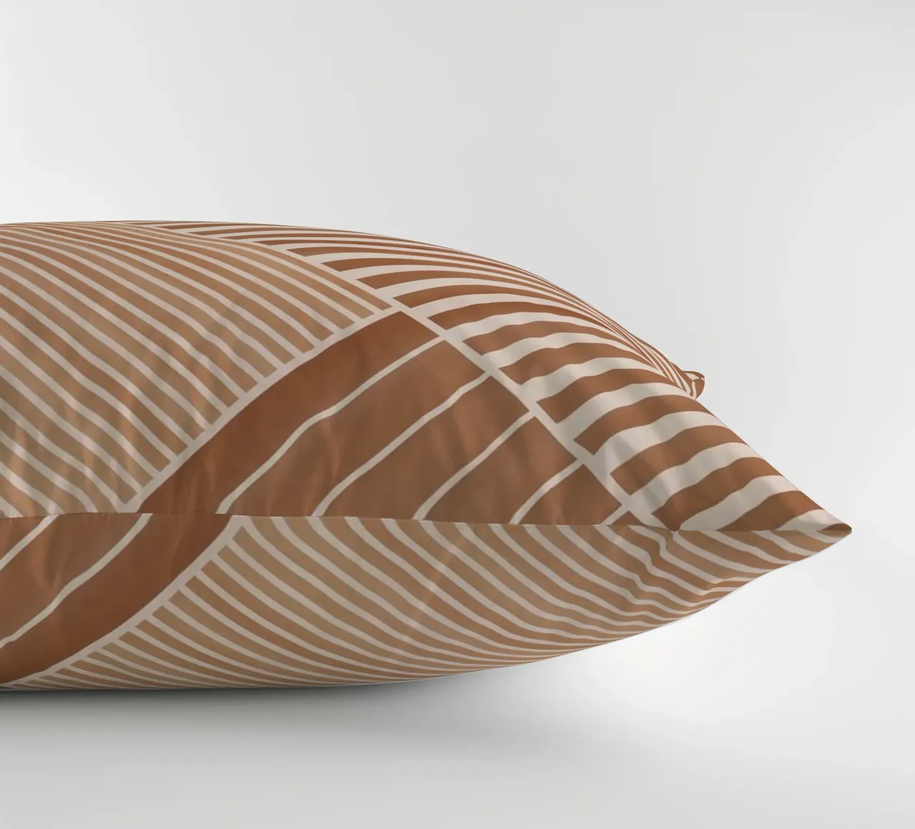 Geometric Pattern with Diagonal Lines decorative cushion by Melloi Art Print