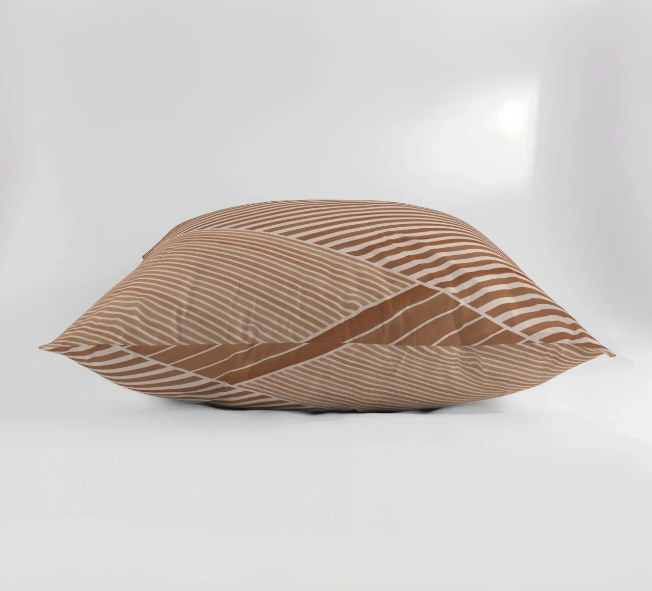 Geometric Pattern with Diagonal Lines decorative cushion by Melloi Art Print