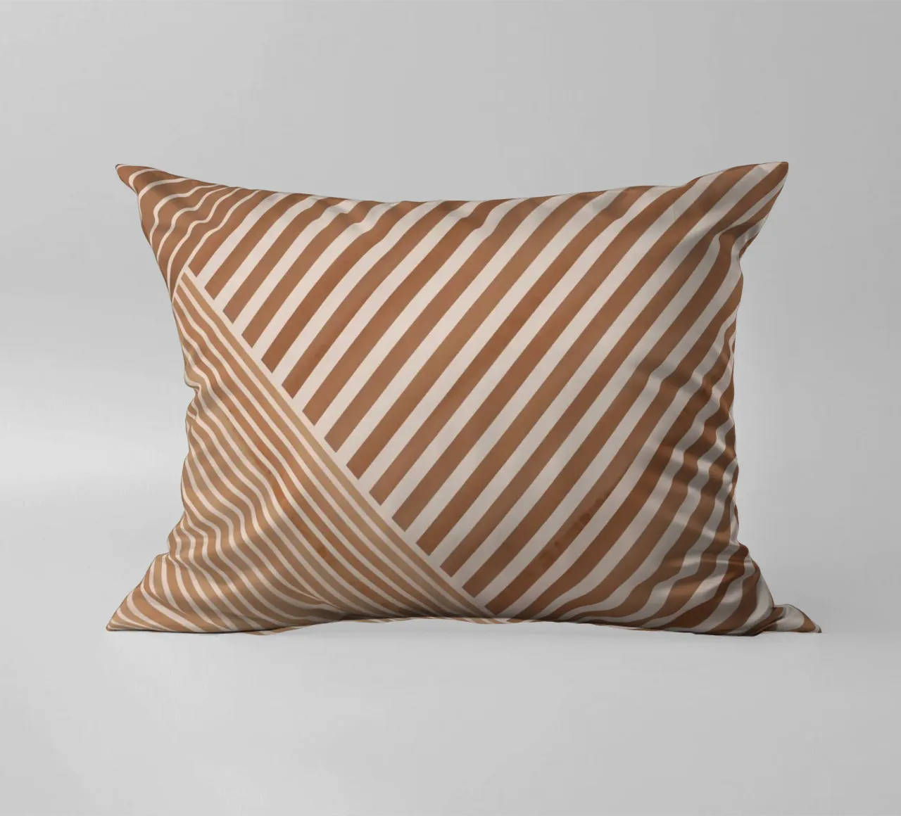 Geometric Pattern with Diagonal Lines decorative cushion by Melloi Art Print