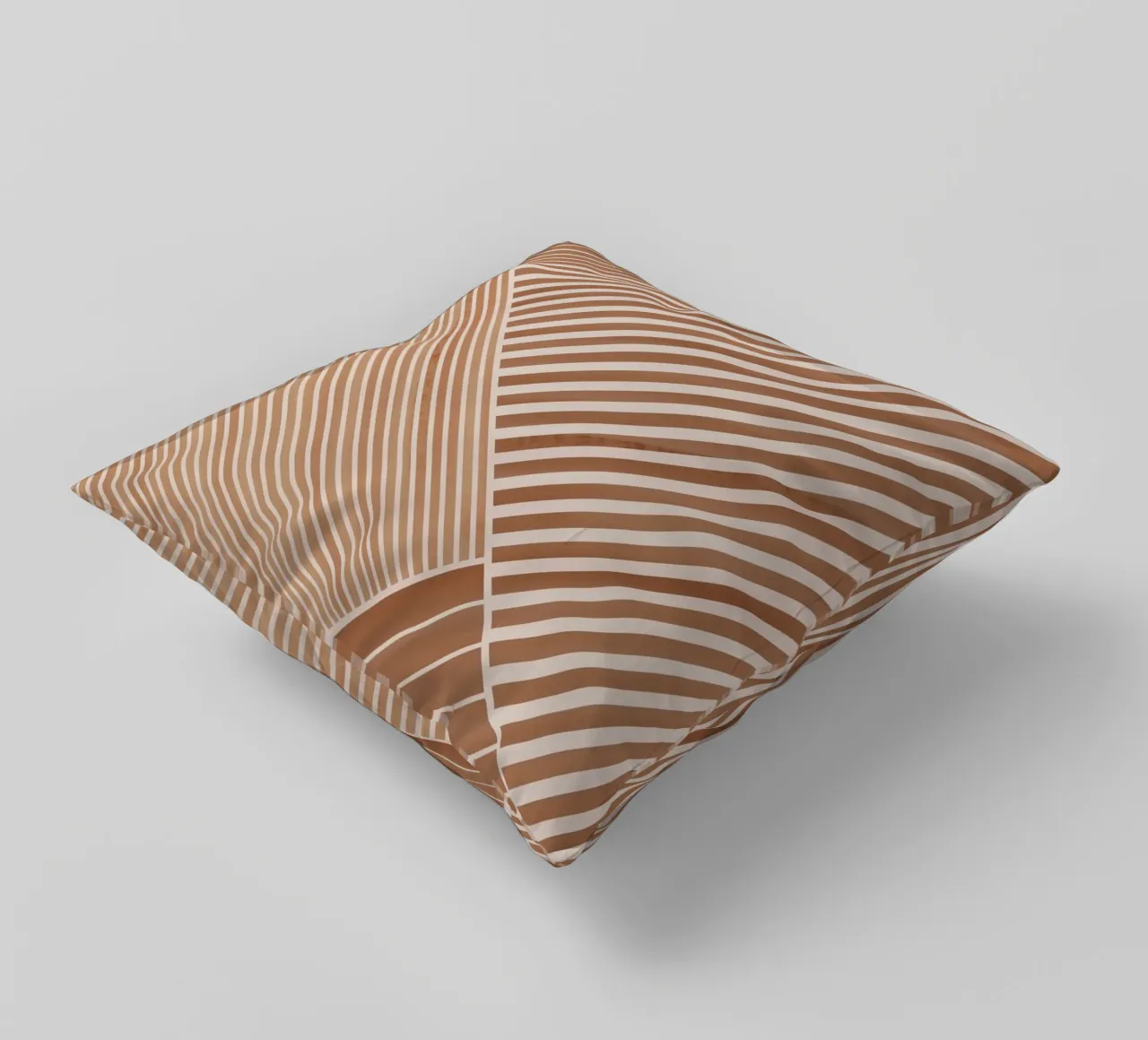 Geometric Pattern with Diagonal Lines decorative cushion by Melloi Art Print