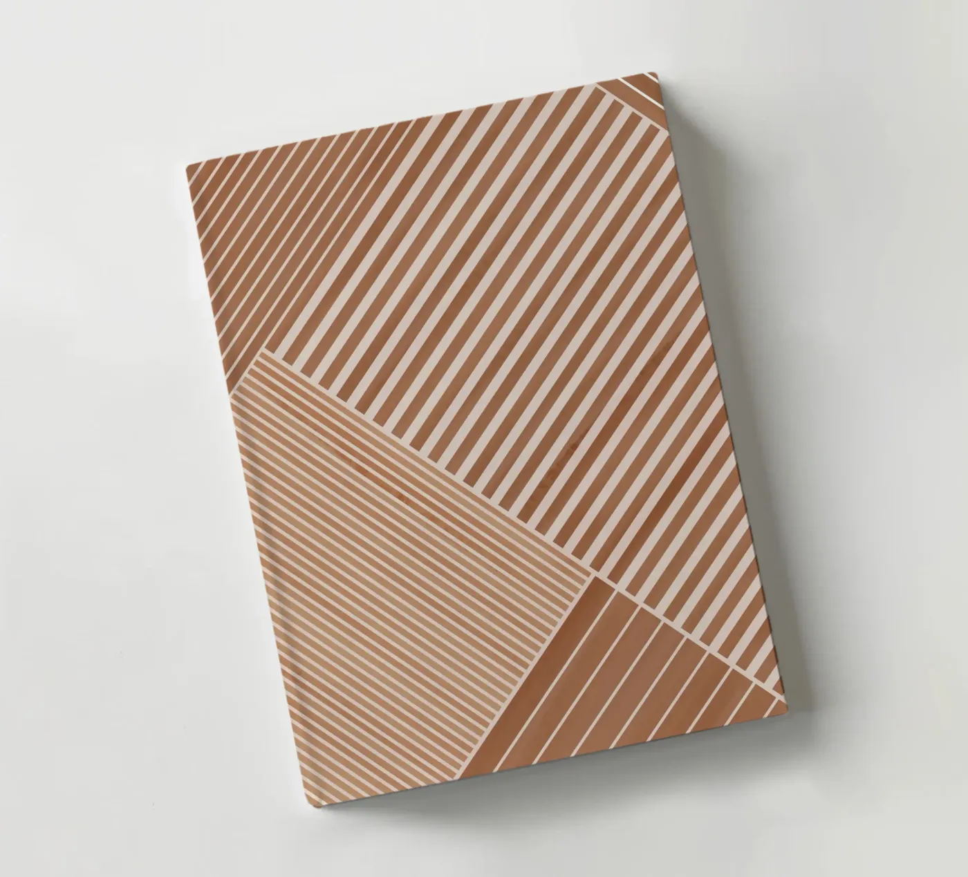 Motif géométrique avec lignes diagonales carnet de notes de Melloi Art Print