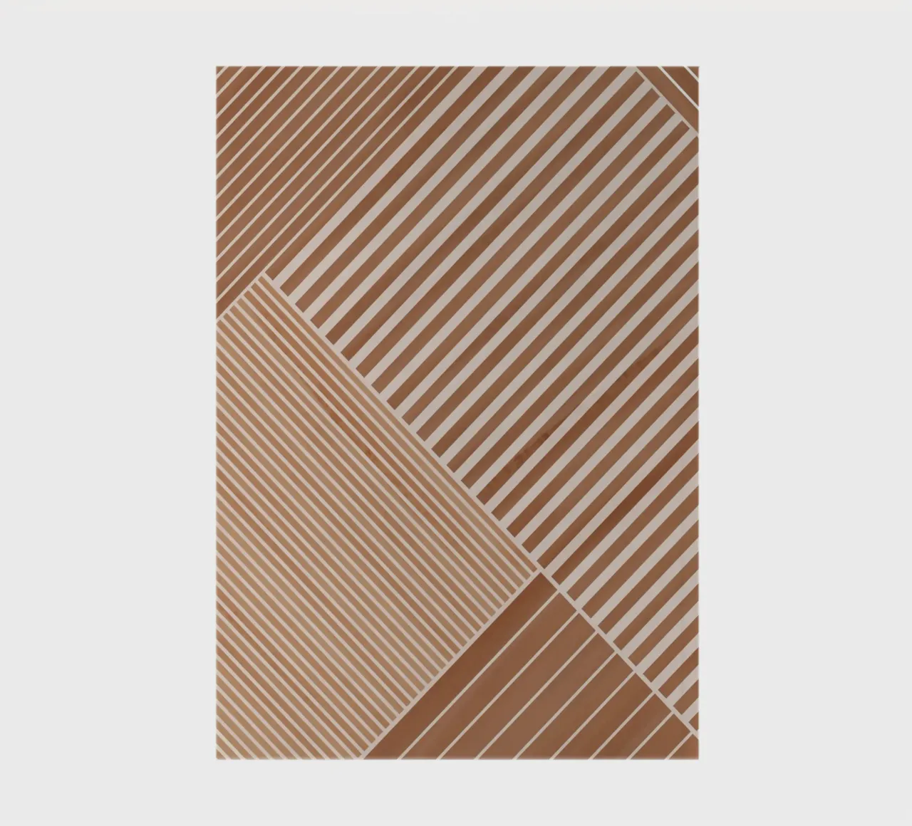 Geometrisches Muster mit diagonalen Linien Notizbuch von Melloi Art Print