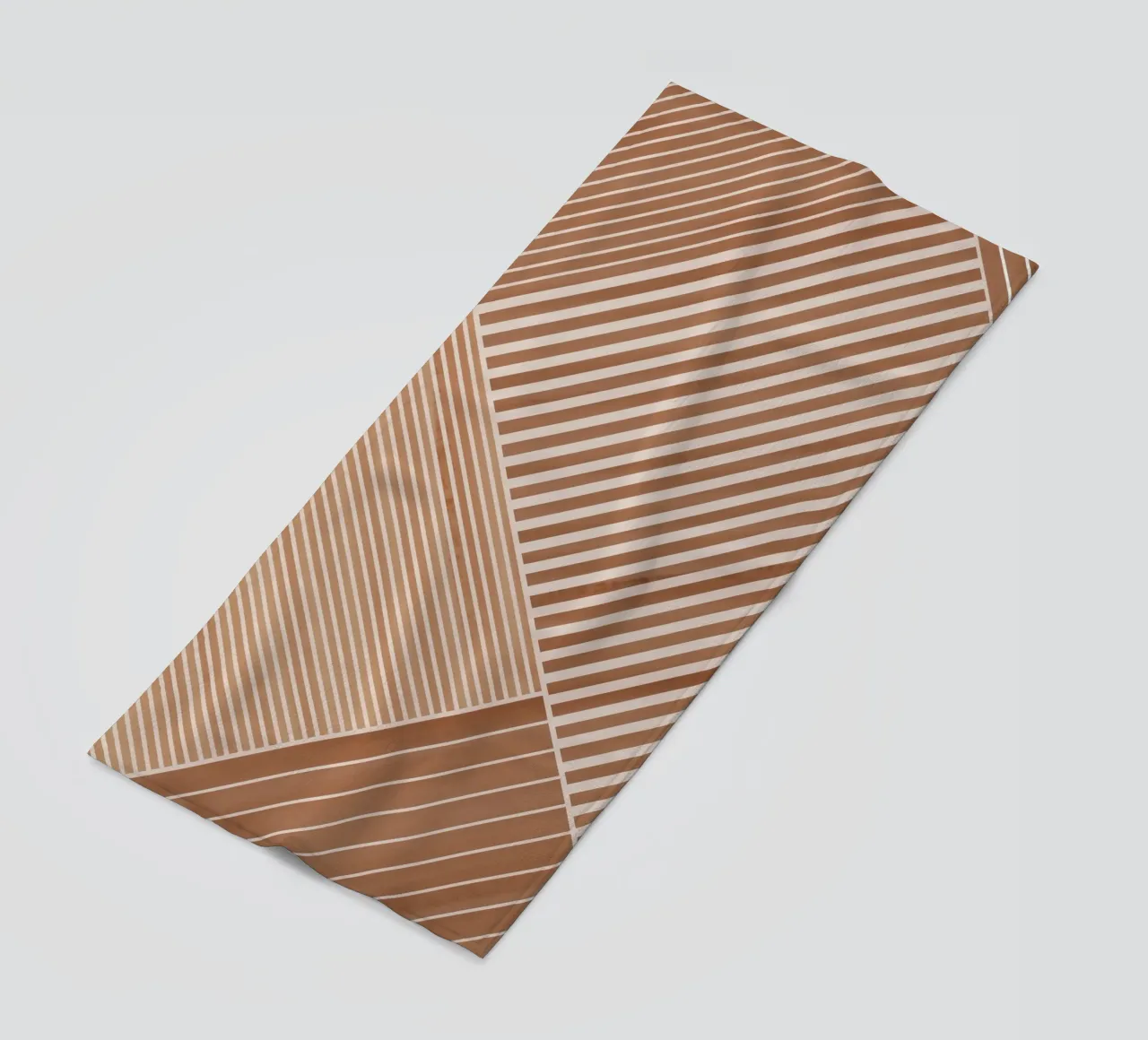 Geometric Pattern with Diagonal Lines beach towel by Melloi Art Print