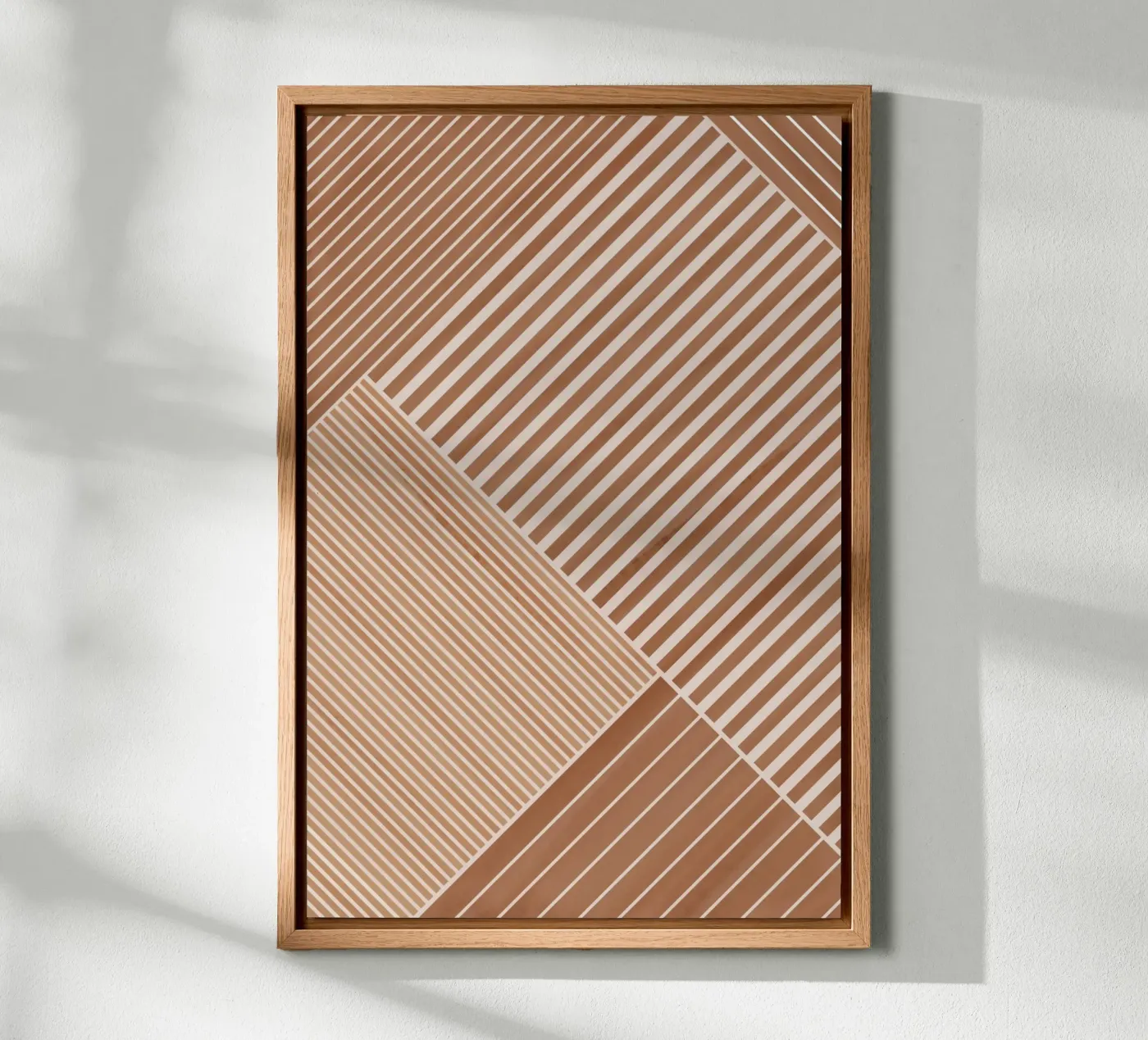 Geometric Pattern with Diagonal Lines tela da Melloi Art Print