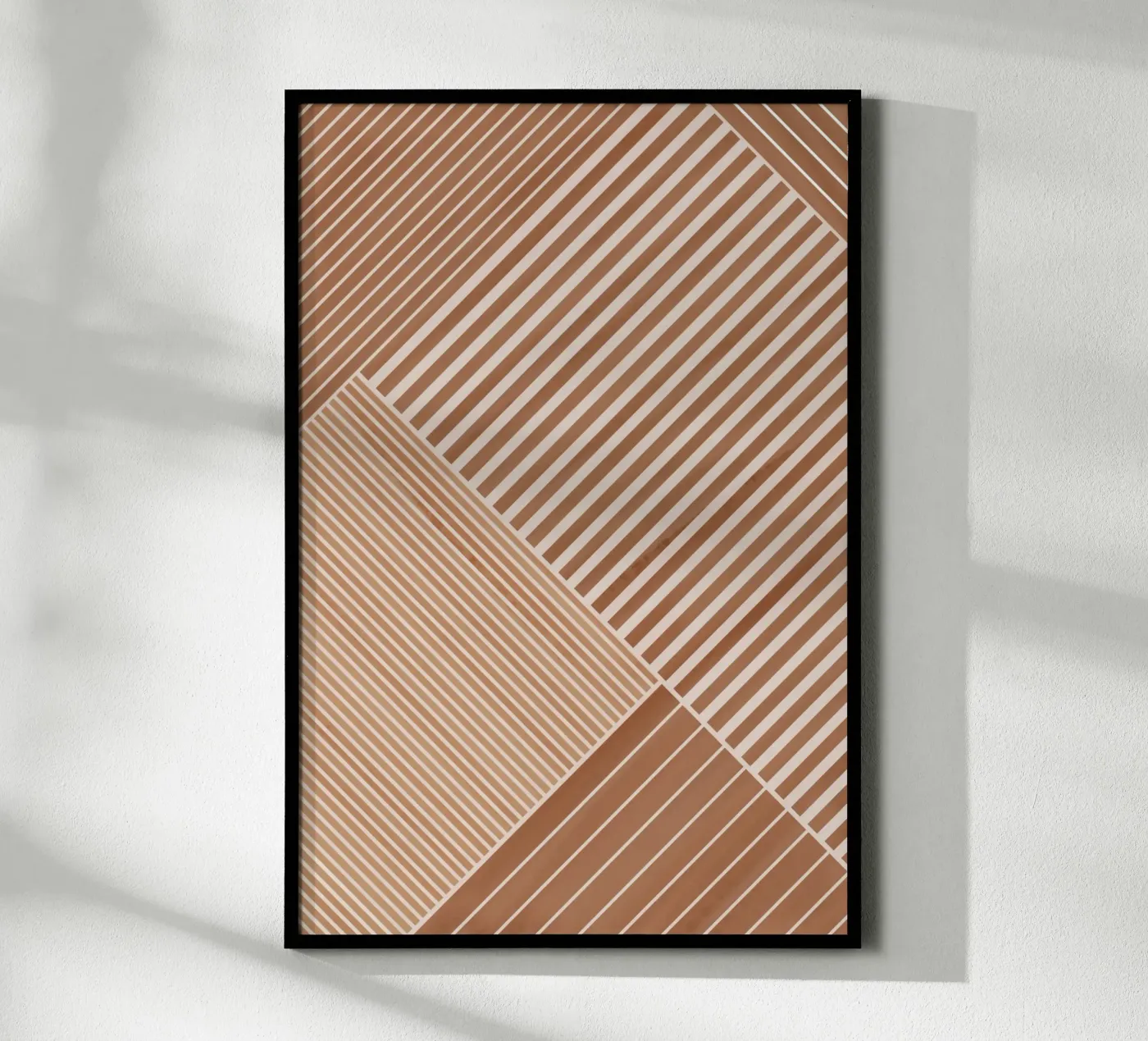 Geometric Pattern with Diagonal Lines poster da Melloi Art Print
