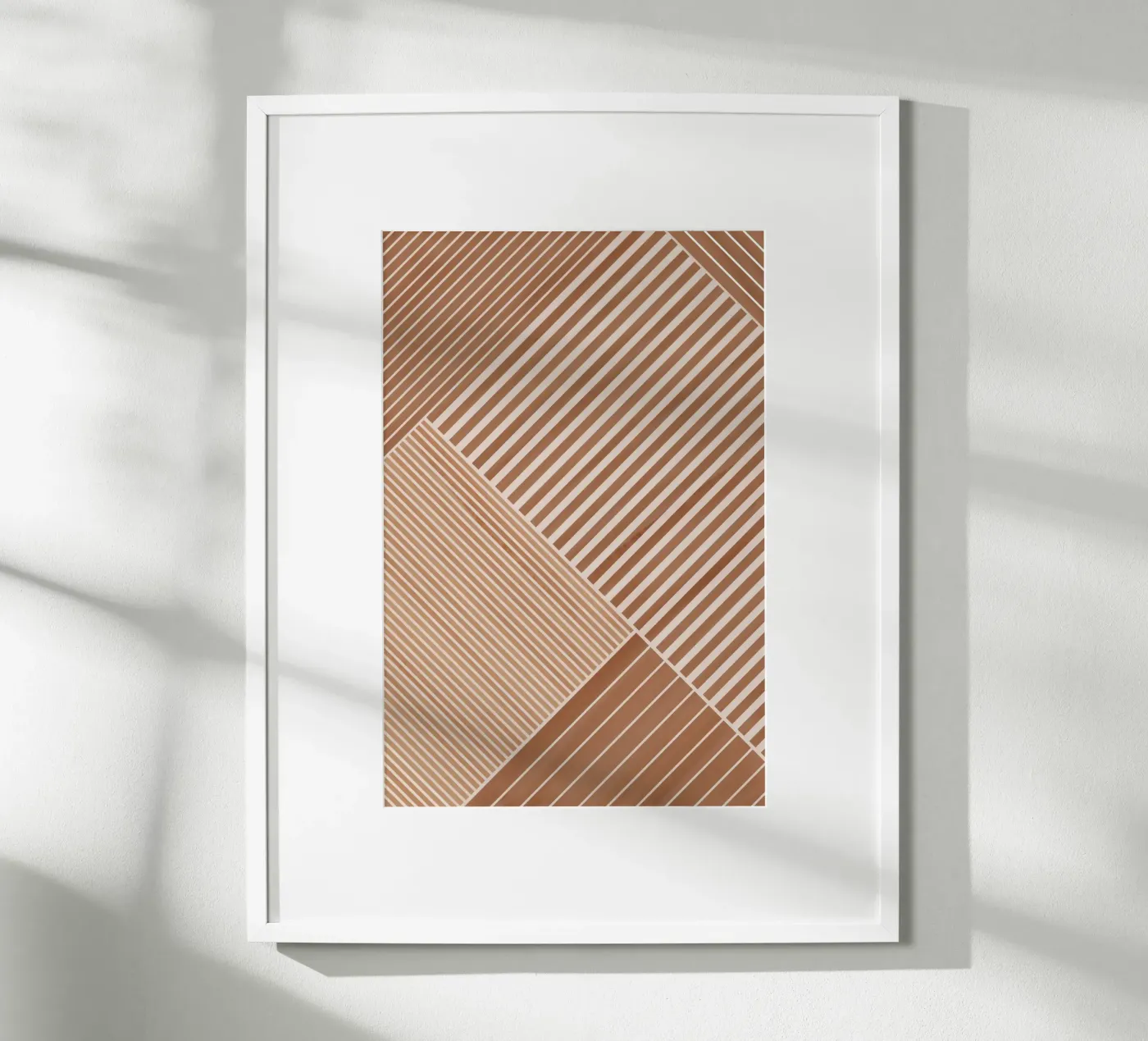 Geometric Pattern with Diagonal Lines poster da Melloi Art Print