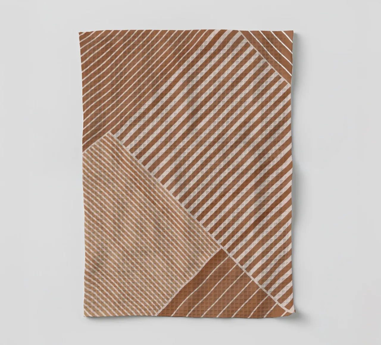 Geometric Pattern with Diagonal Lines tea towel by Melloi Art Print