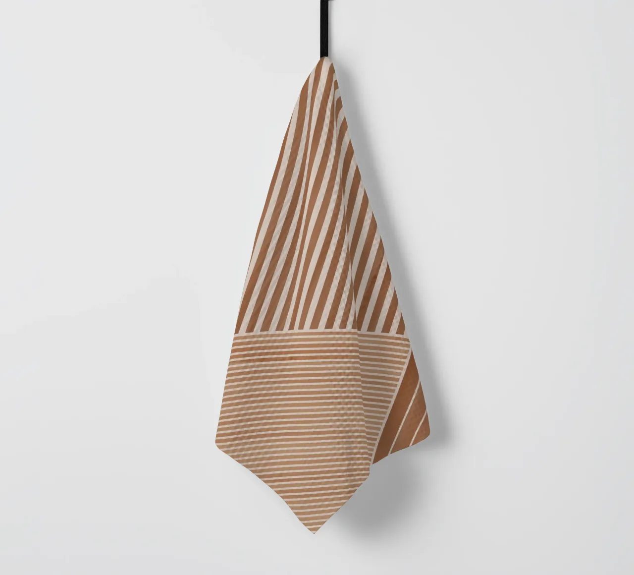 Geometric Pattern with Diagonal Lines tea towel by Melloi Art Print