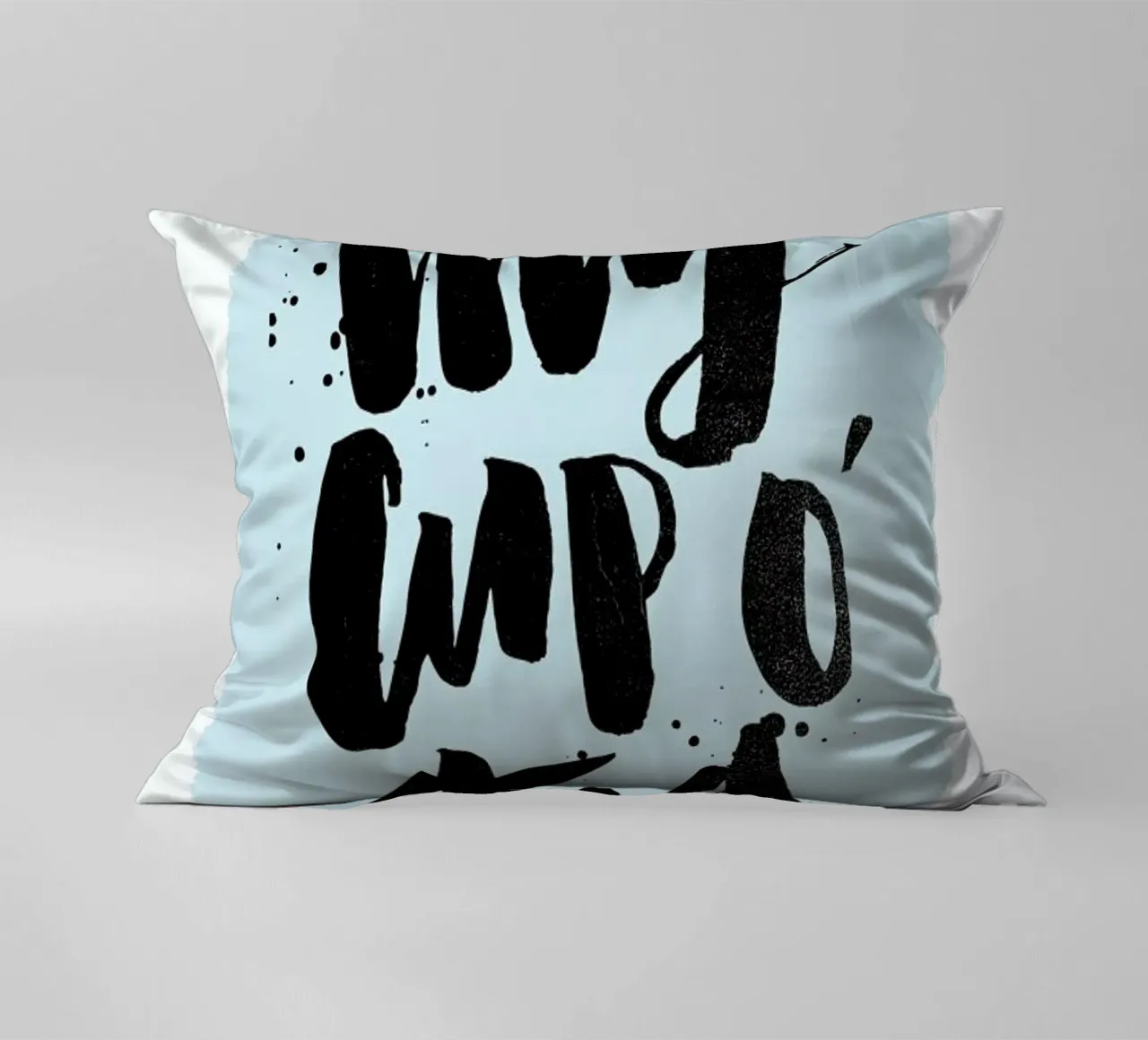 Cup O Tea decorative cushion by Matthew Taylor Wilson