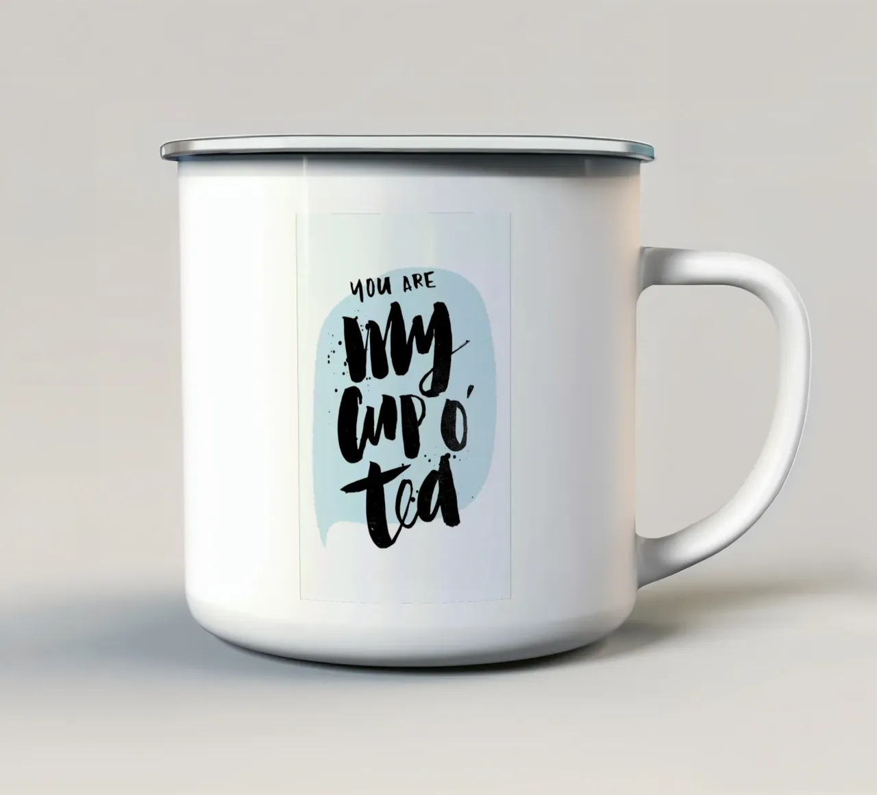 Cup O Tea tazza in smalto da Matthew Taylor Wilson