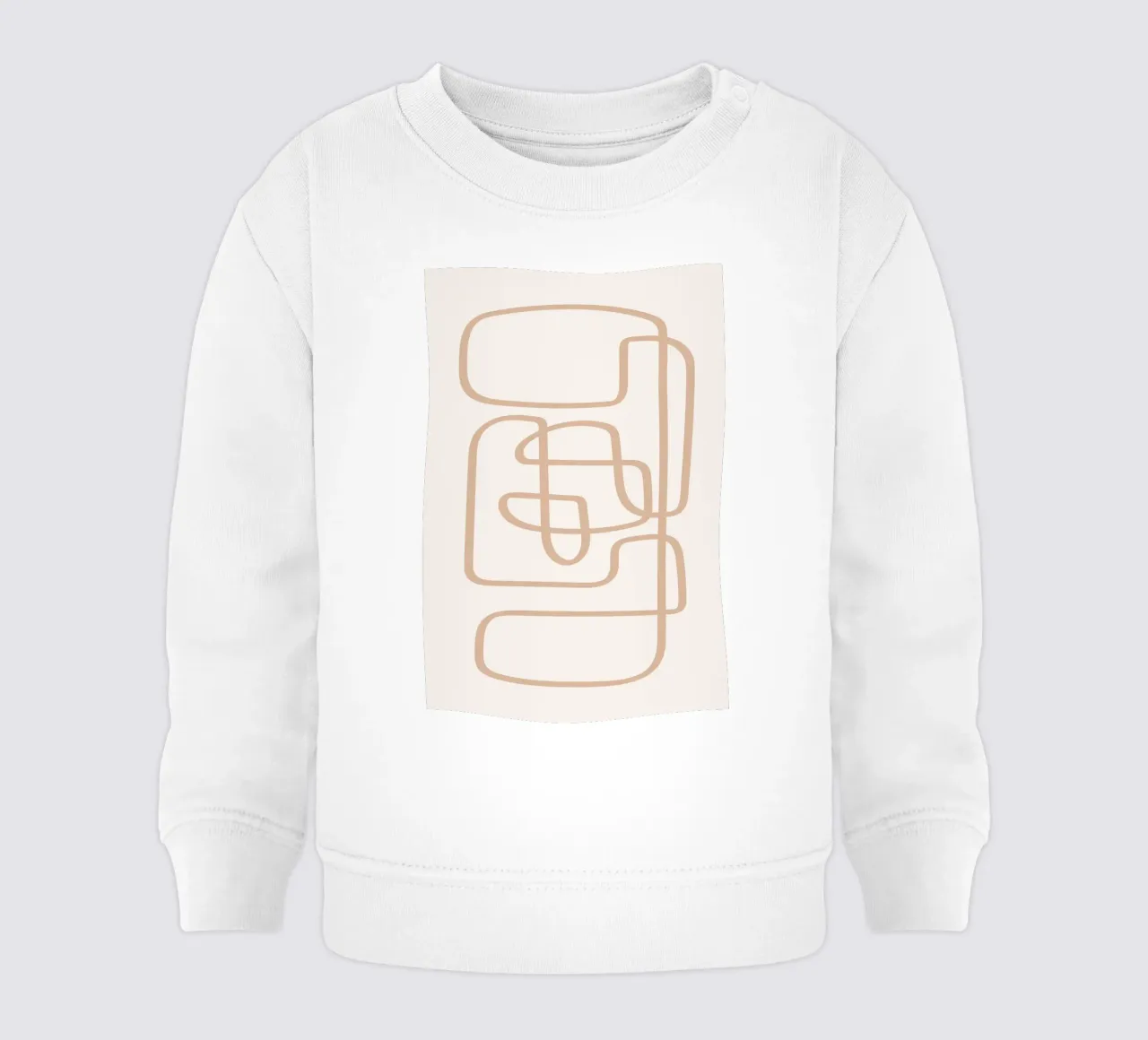 Abstrakte Linienzeichnung Baby Sweatshirt von Melloi Art Print