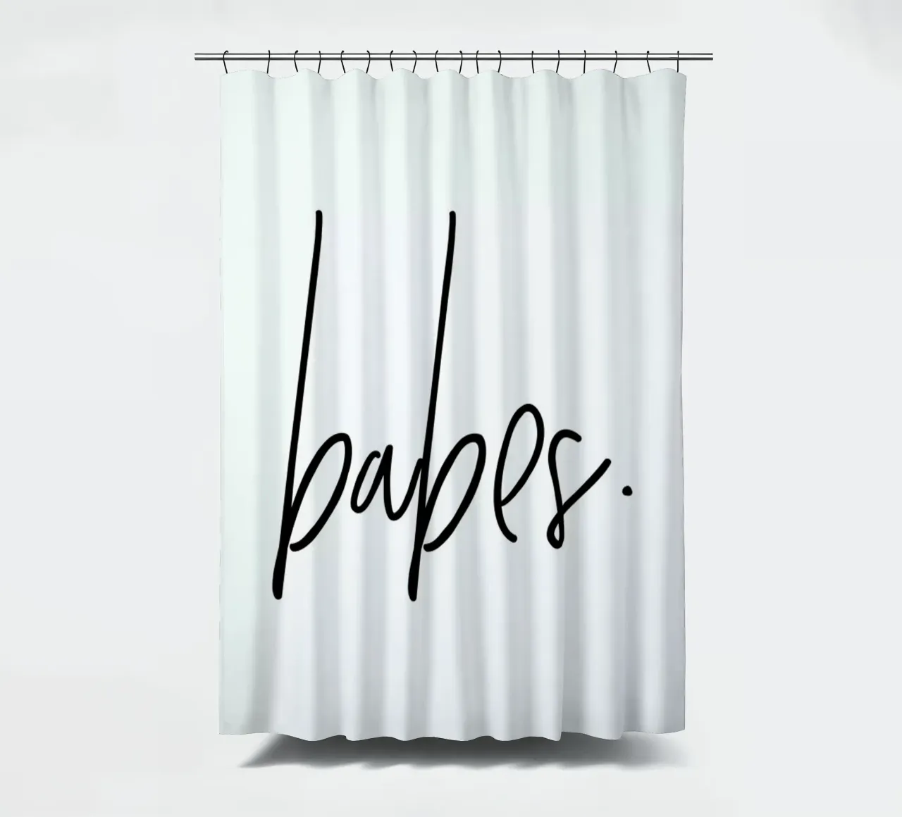Babes shower curtain by Honeymoon Hotel