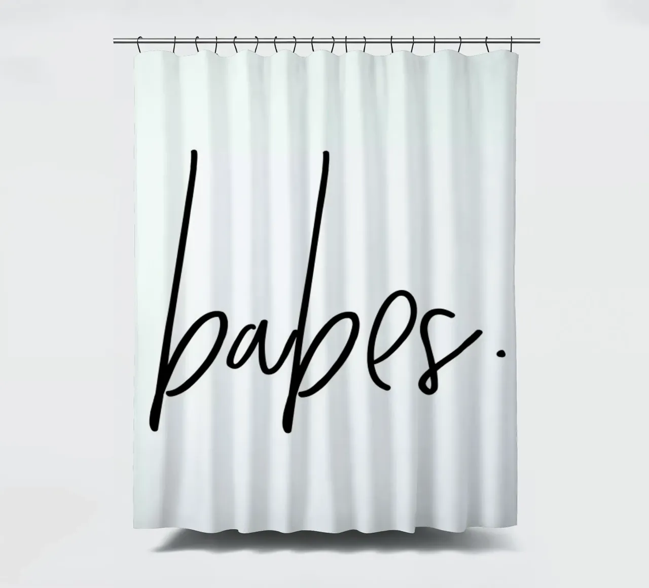 Babes shower curtain by Honeymoon Hotel