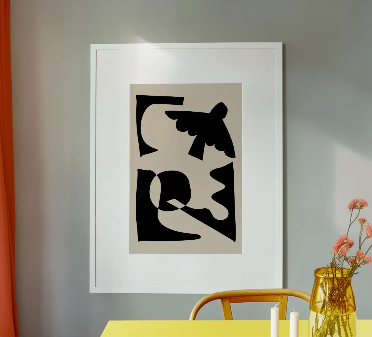 Forme astratte nere poster da Melloi Art Print