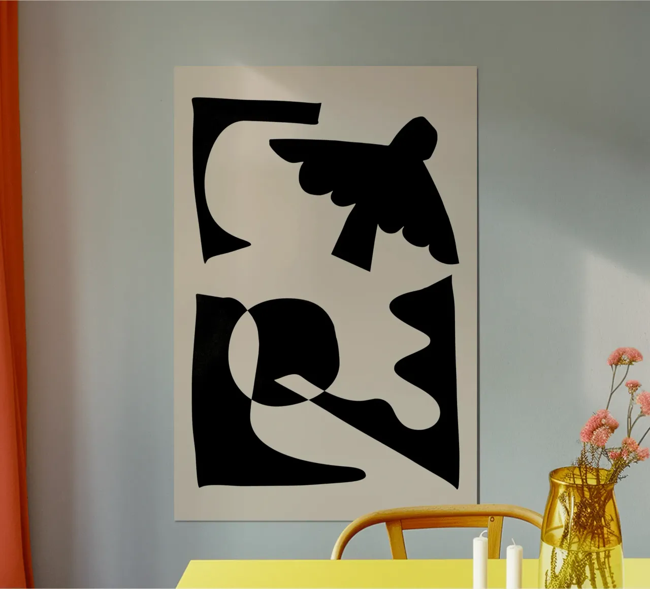 Forme astratte nere poster da Melloi Art Print