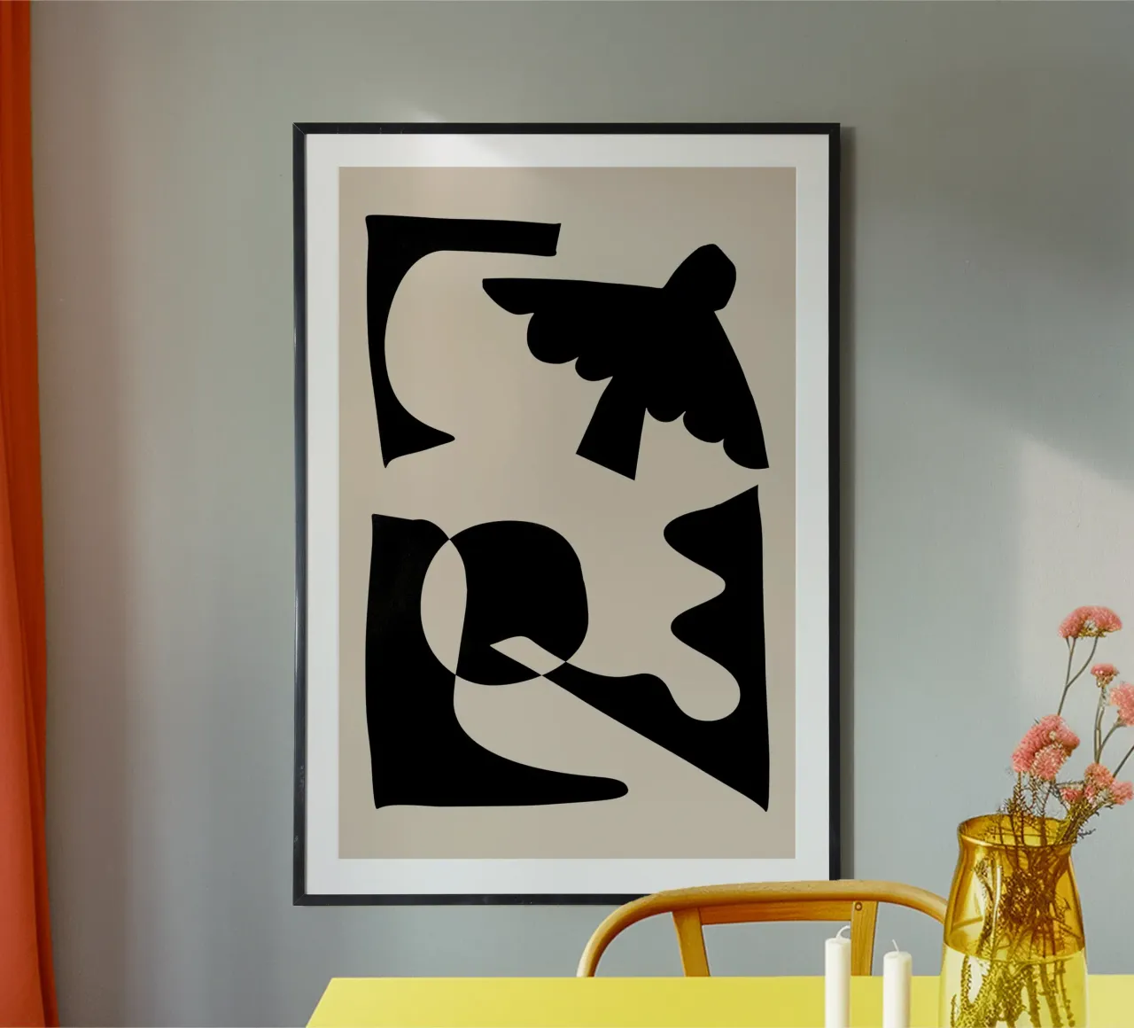 Forme astratte nere poster da Melloi Art Print