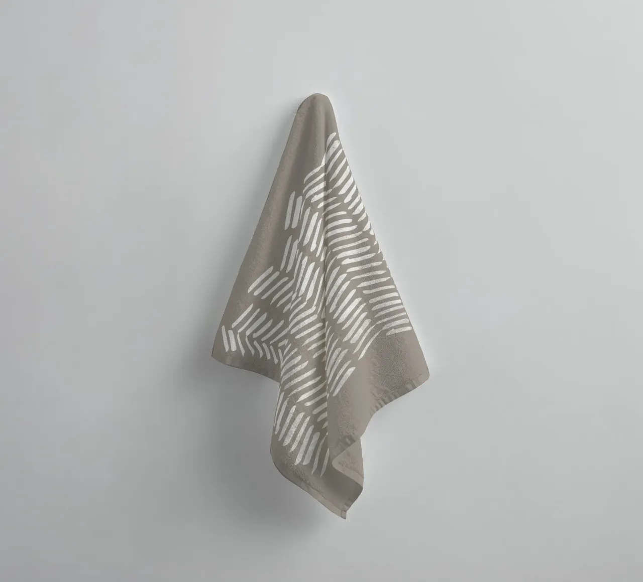 Abstract Chevron Pattern With White Lines towel by Melloi Art Print