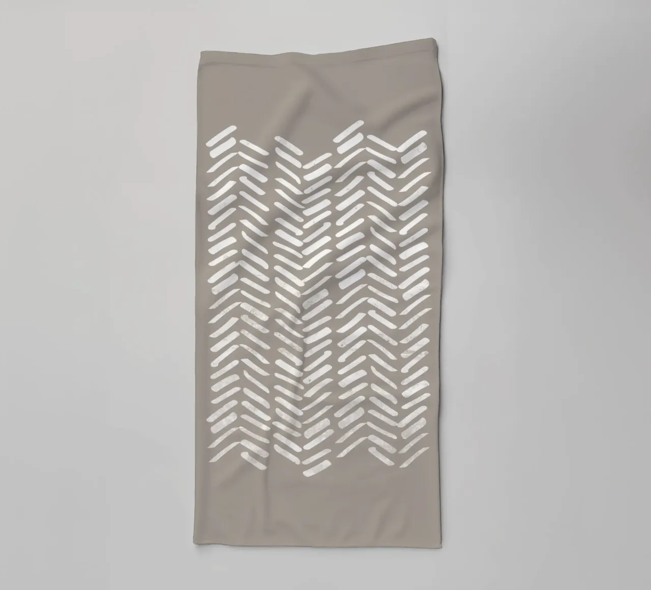 Abstract Chevron Pattern With White Lines towel by Melloi Art Print
