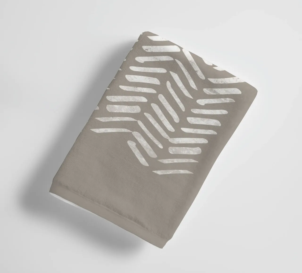 Abstract Chevron Pattern With White Lines towel by Melloi Art Print