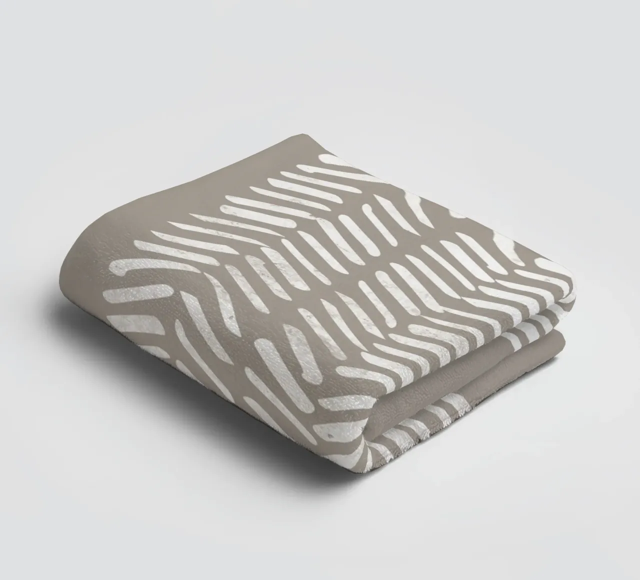 Abstract Chevron Pattern With White Lines towel by Melloi Art Print