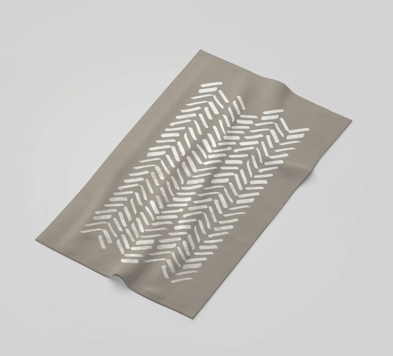 Abstract Chevron Pattern With White Lines beach towel by Melloi Art Print